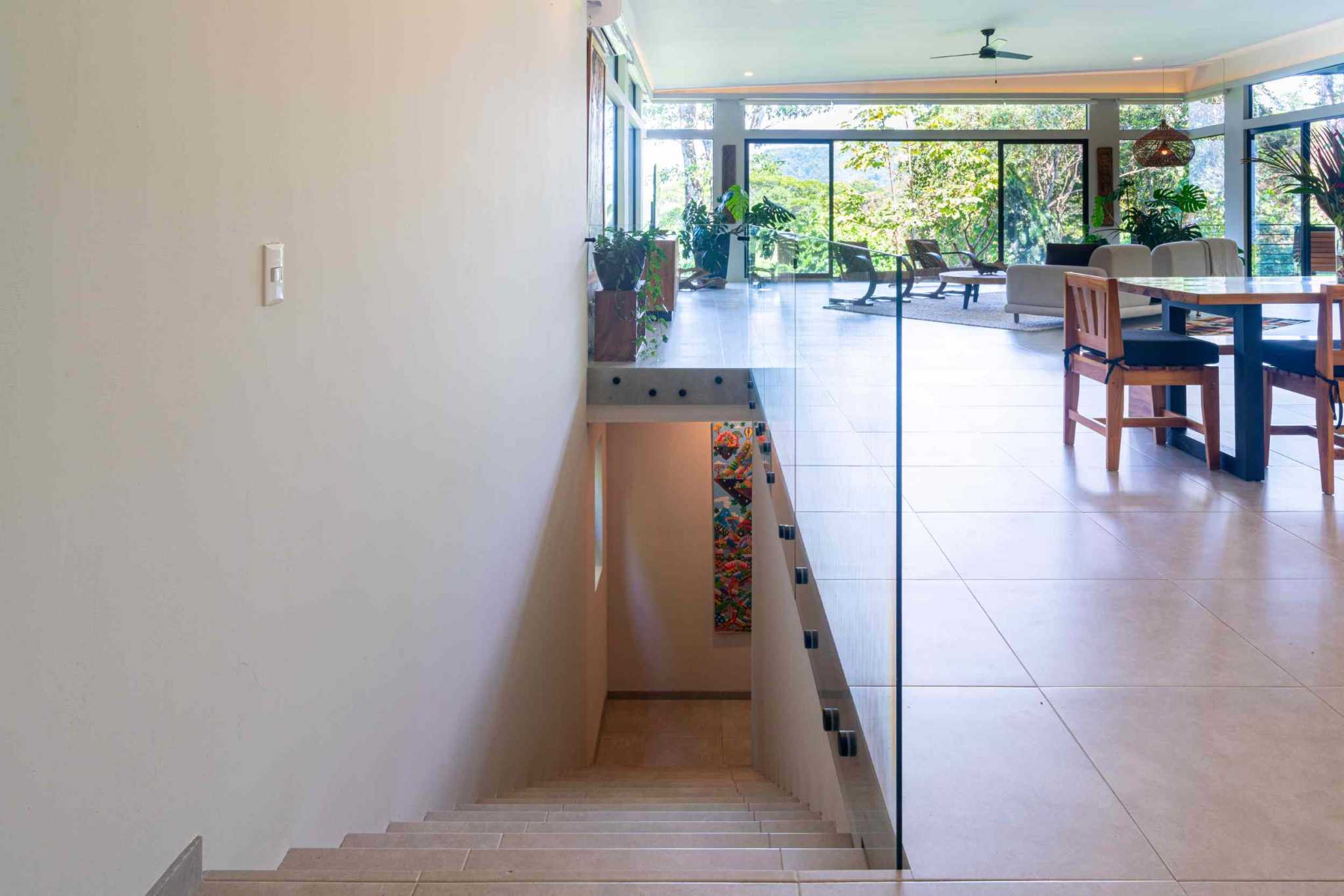 Escaleras Modern Elegance with Ocean Window Views and Jungle Tranquility in Dominicalito Costa Rica