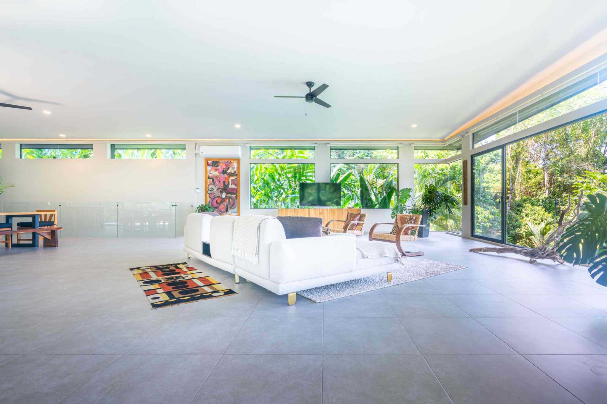 Escaleras Modern Elegance with Ocean Window Views and Jungle Tranquility in Dominicalito Costa Rica