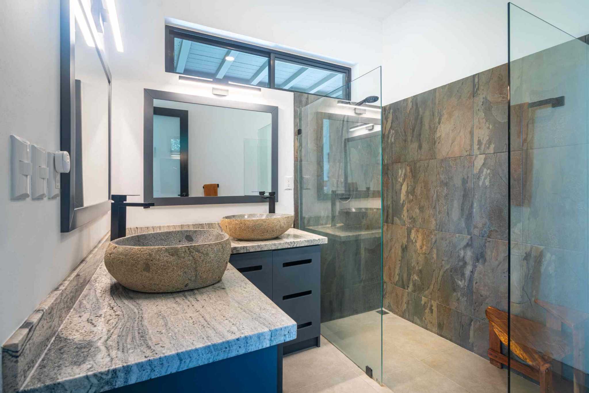 Escaleras Modern Elegance with Ocean Window Views and Jungle Tranquility in Dominicalito Costa Rica
