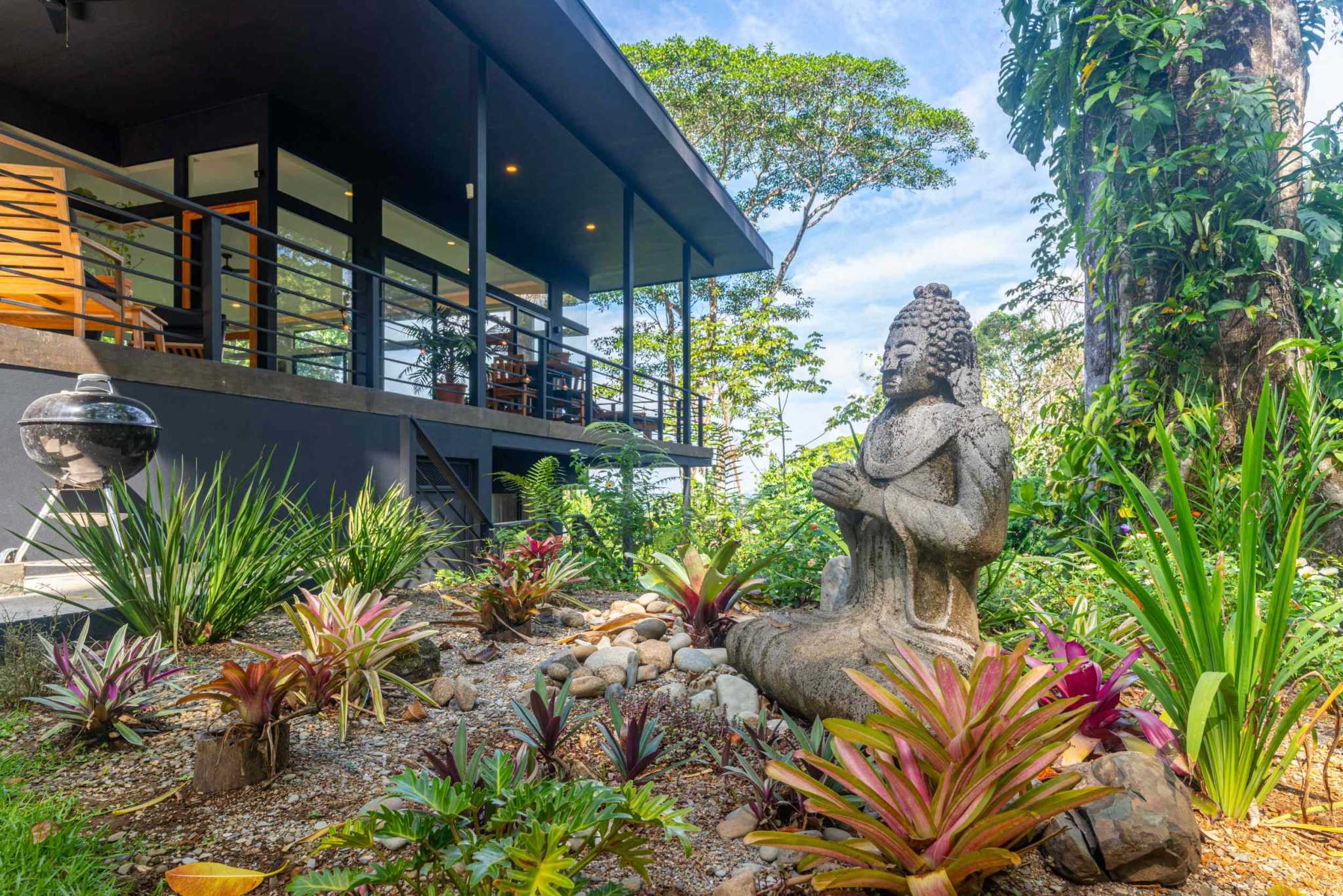 Escaleras Modern Elegance with Ocean Window Views and Jungle Tranquility in Dominicalito Costa Rica
