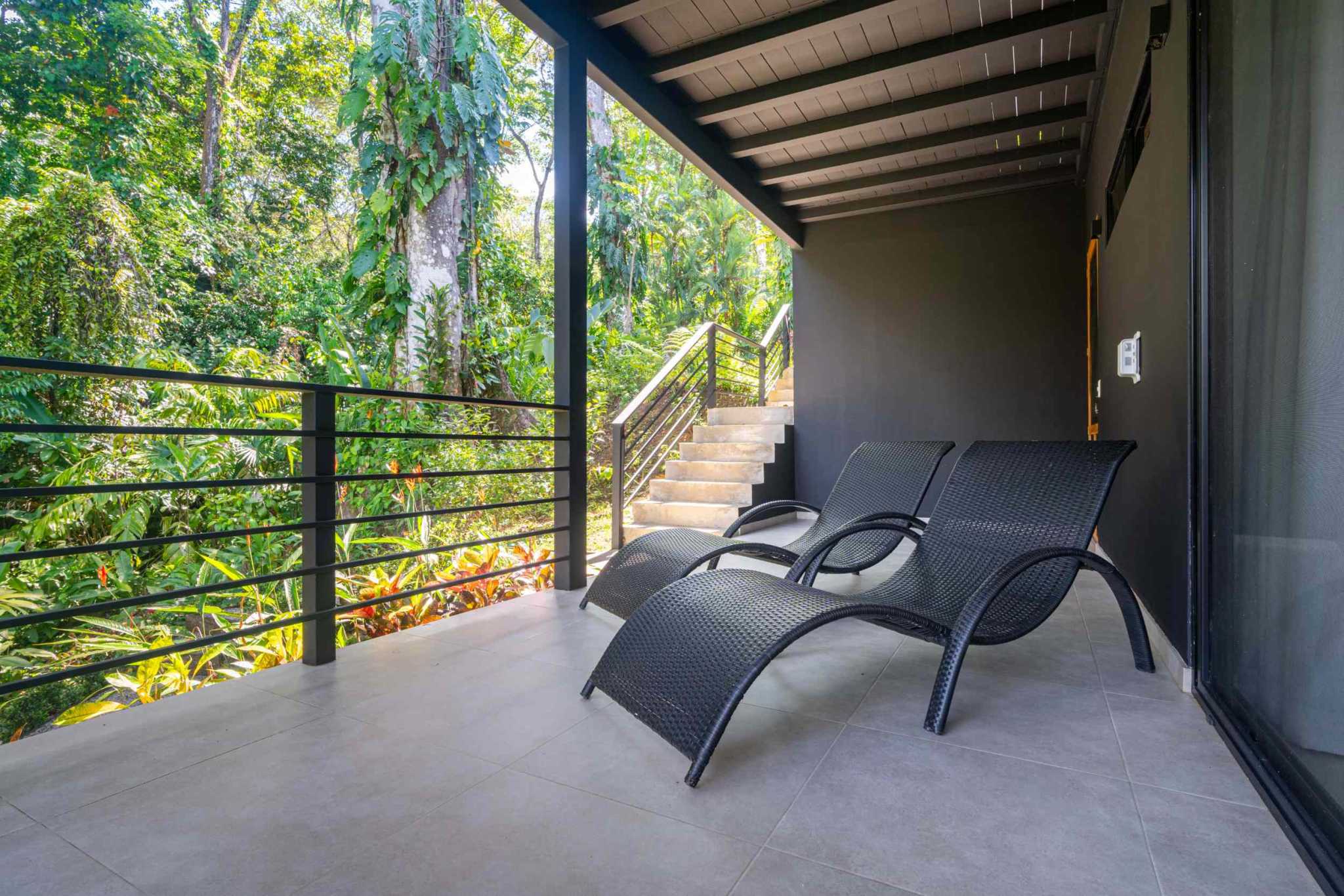 Escaleras Modern Elegance with Ocean Window Views and Jungle Tranquility in Dominicalito Costa Rica