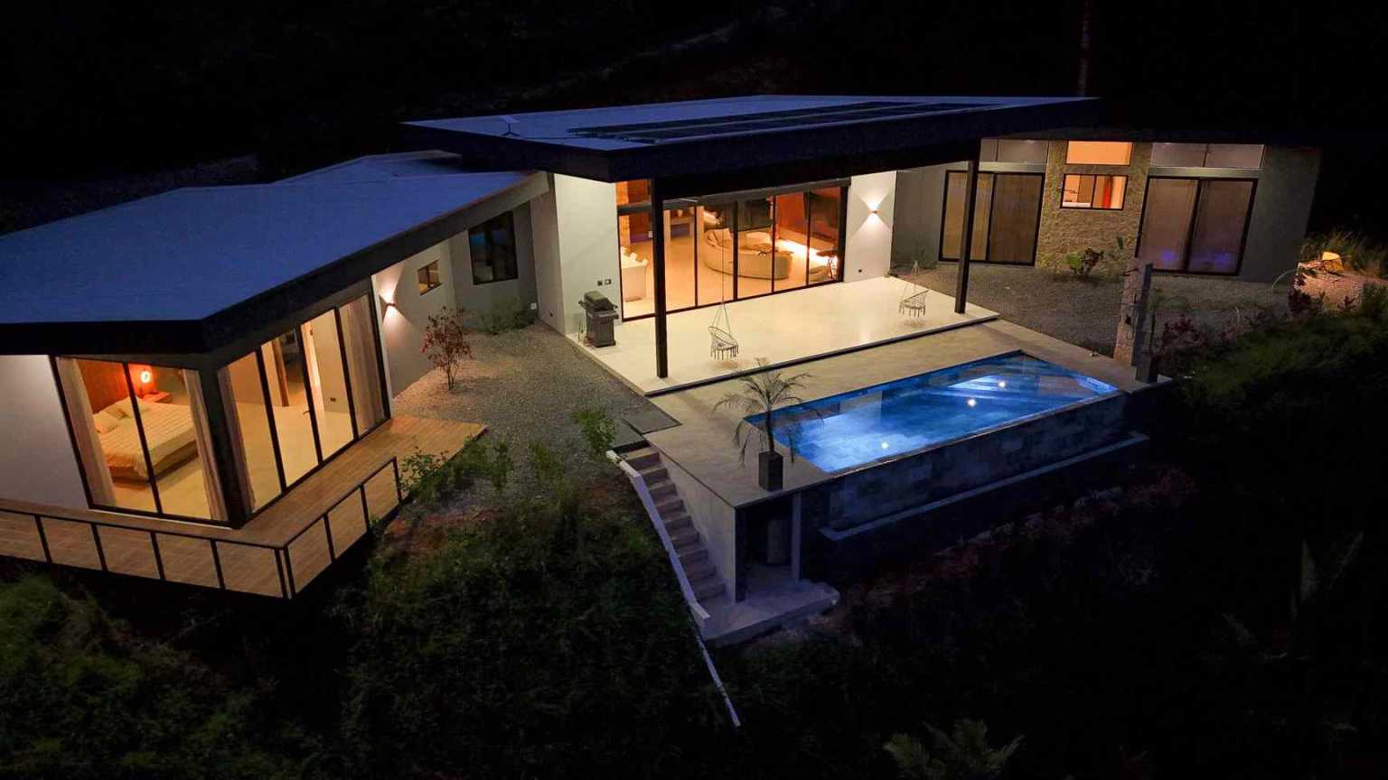 46127 (10) Modern 3-Bedroom Jungle Home with Infinity Pool & Mountain Views in Desirable Finca Maranon in Ojochal Costa Rica