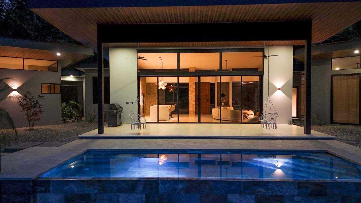 46127 (73) Modern 3-Bedroom Jungle Home with Infinity Pool & Mountain Views in Desirable Finca Maranon in Ojochal Costa Rica