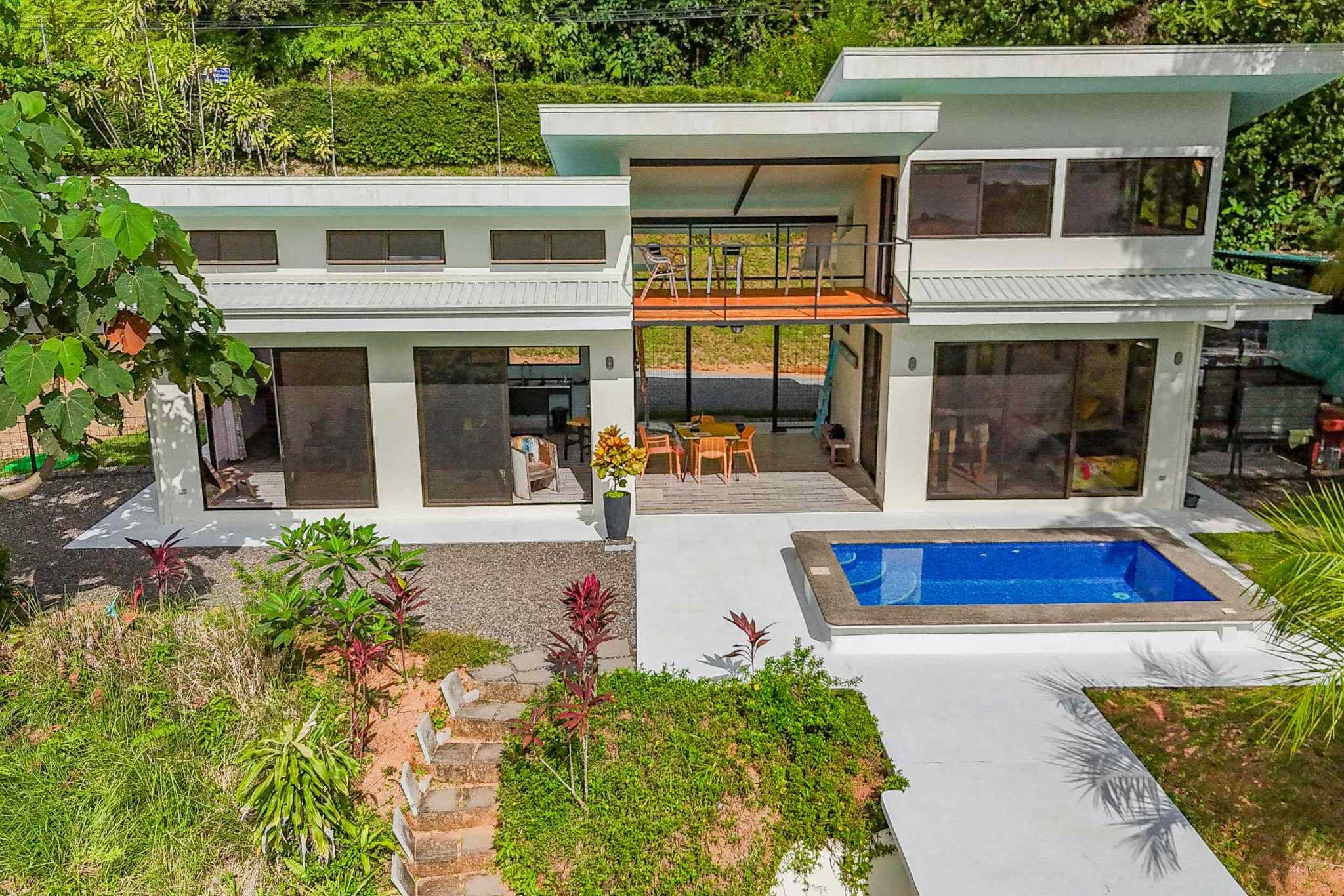 46309 (32) Ocean View 2-Bedroom Home with Pool, River & Extra Building Sites on Calle Perezoso in Ojochal Costa Rica