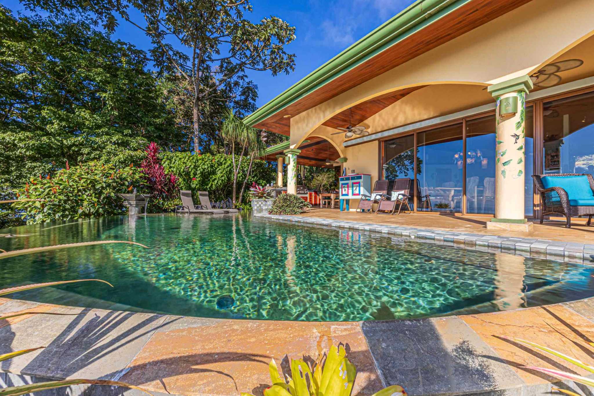 47853 (20) Oceanview 3-Bedroom Home with Guest House & Pool in Costa Verde Estates above Dominicalito Costa Rica