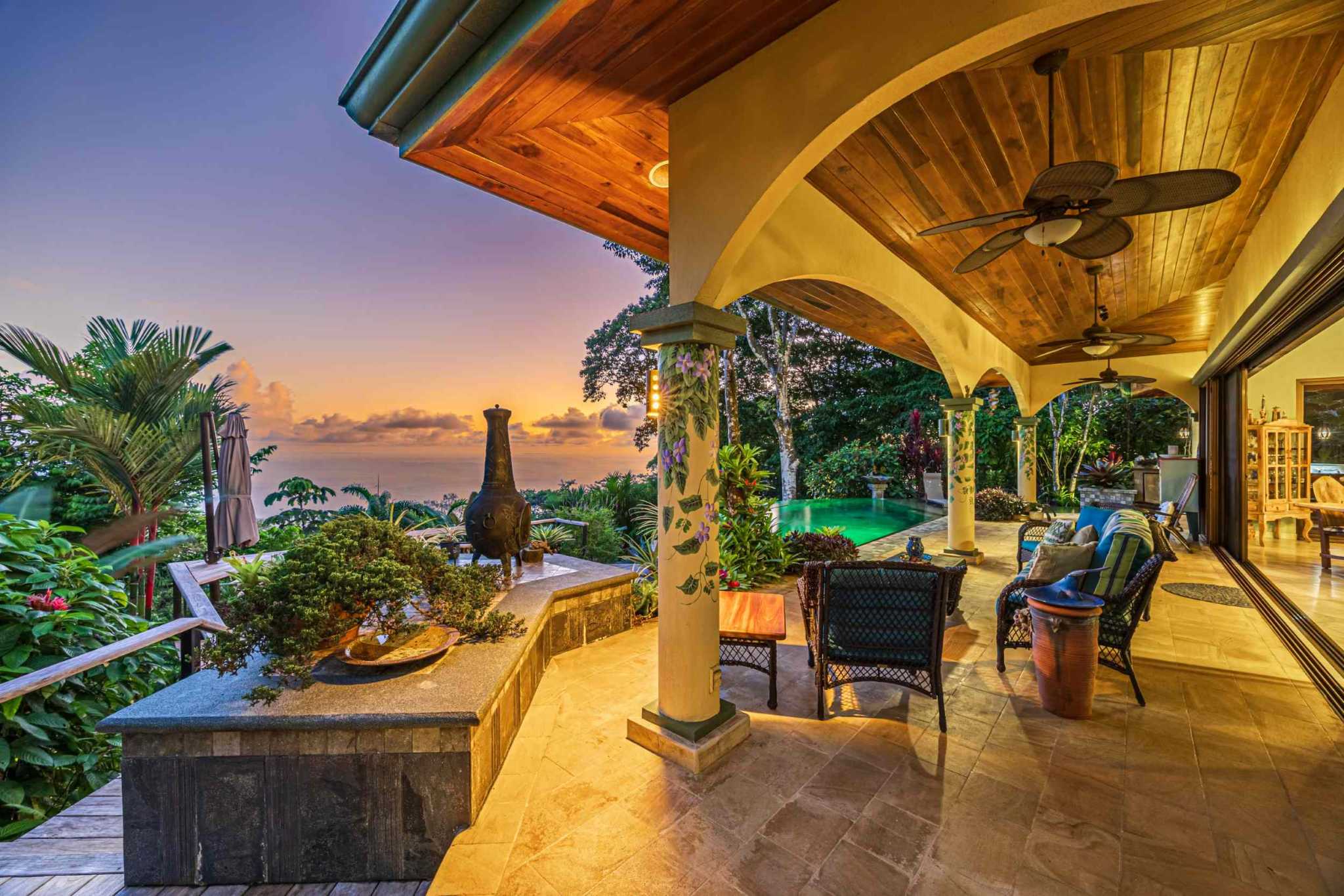 47853 (11) Oceanview 3-Bedroom Home with Guest House & Pool in Costa Verde Estates above Dominicalito Costa Rica