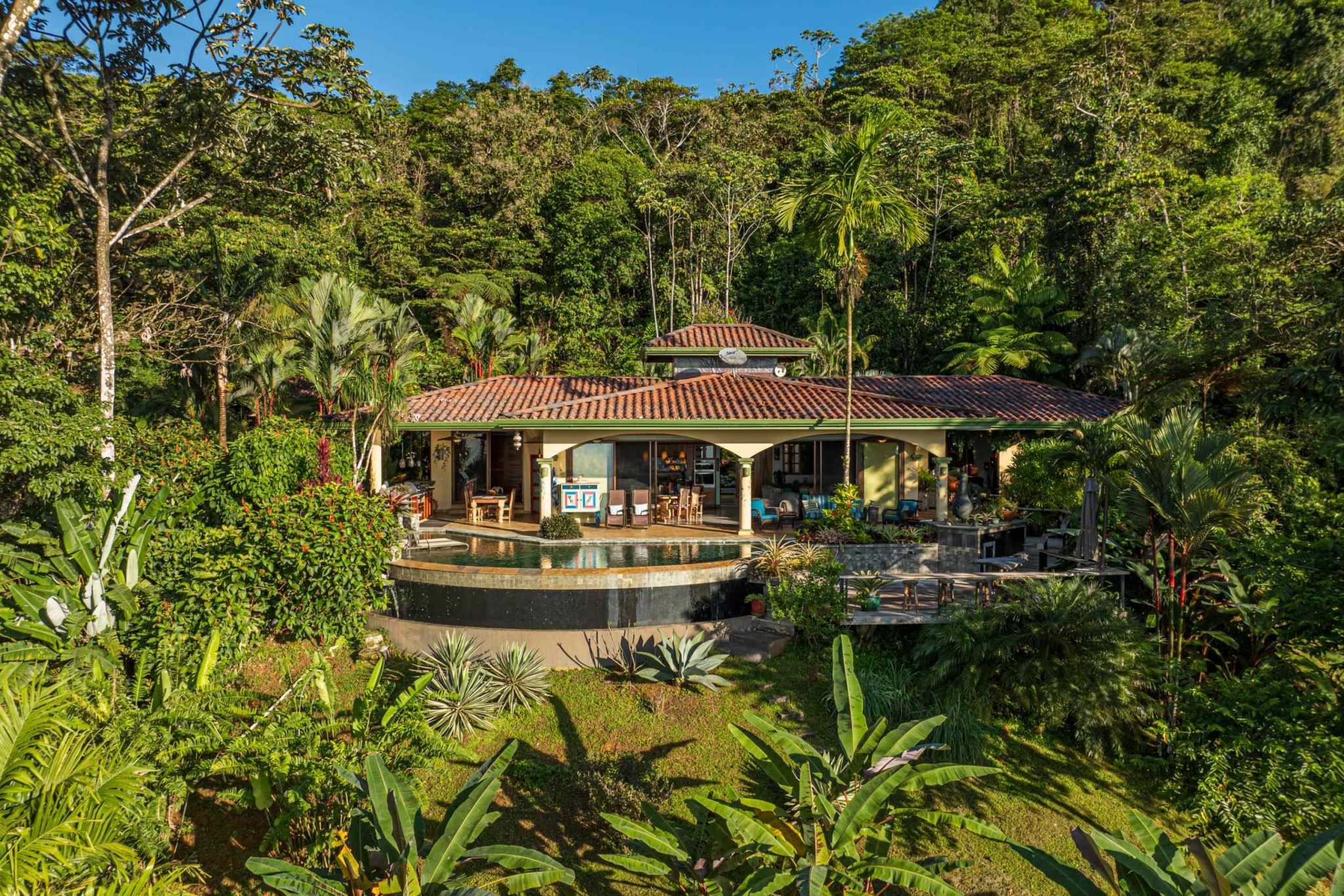 47853 (15) Oceanview 3-Bedroom Home with Guest House & Pool in Costa Verde Estates above Dominicalito Costa Rica