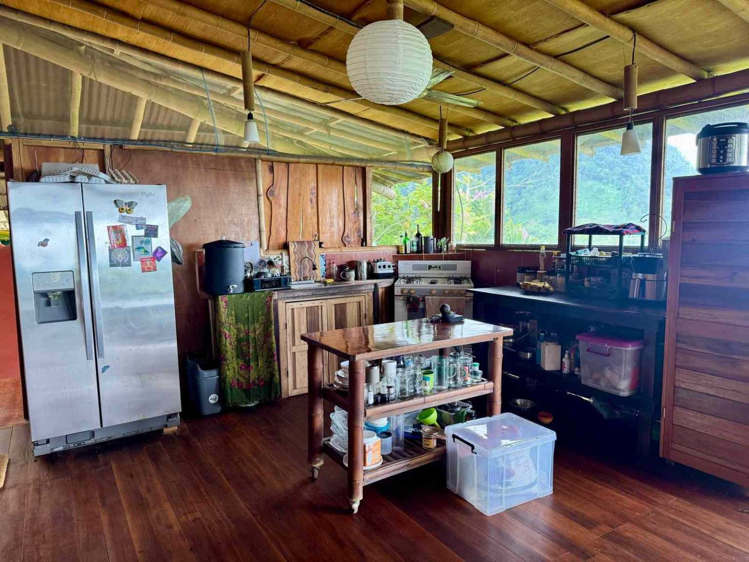 47892 (47) Off-Grid 2-Bedroom Home Plus 2 Guest Cabins, Fruit Trees, River Access, Mountain Views & Small Ocean View on 5+ Acres in Tinamastes Costa Rica