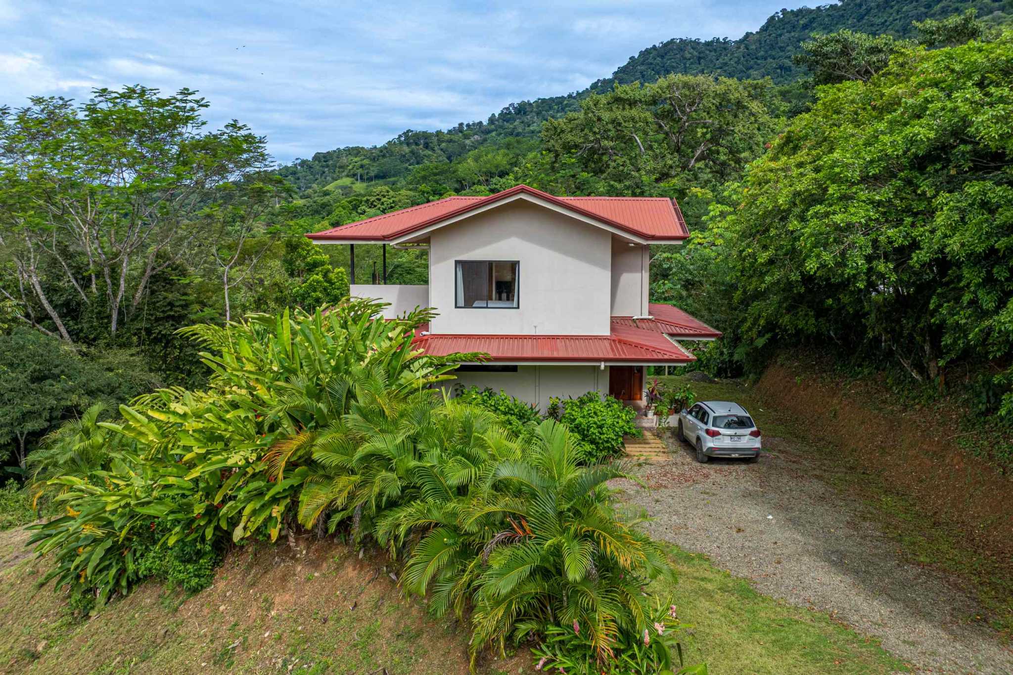 Ocean View 2-Bedroom Home with Cano Island & Whale Tail Views in San Josecito above Uvita Costa Rica