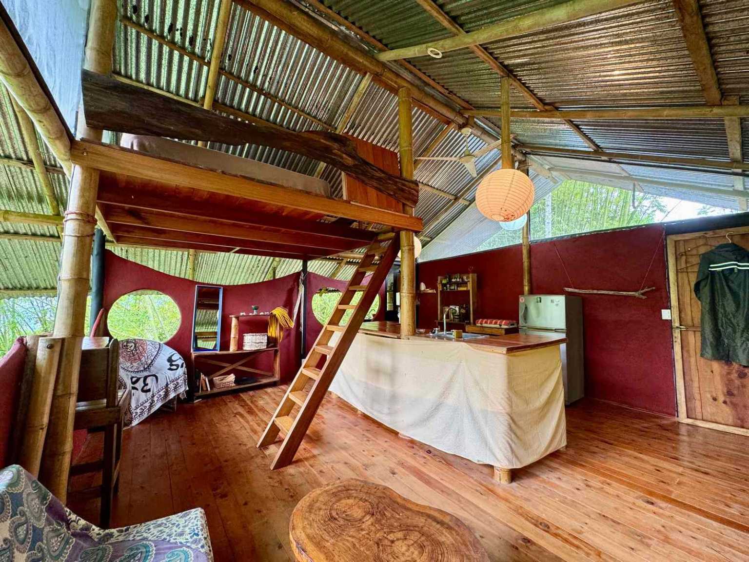 47892 (63) Off-Grid 2-Bedroom Home Plus 2 Guest Cabins, Fruit Trees, River Access, Mountain Views & Small Ocean View on 5+ Acres in Tinamastes Costa Rica