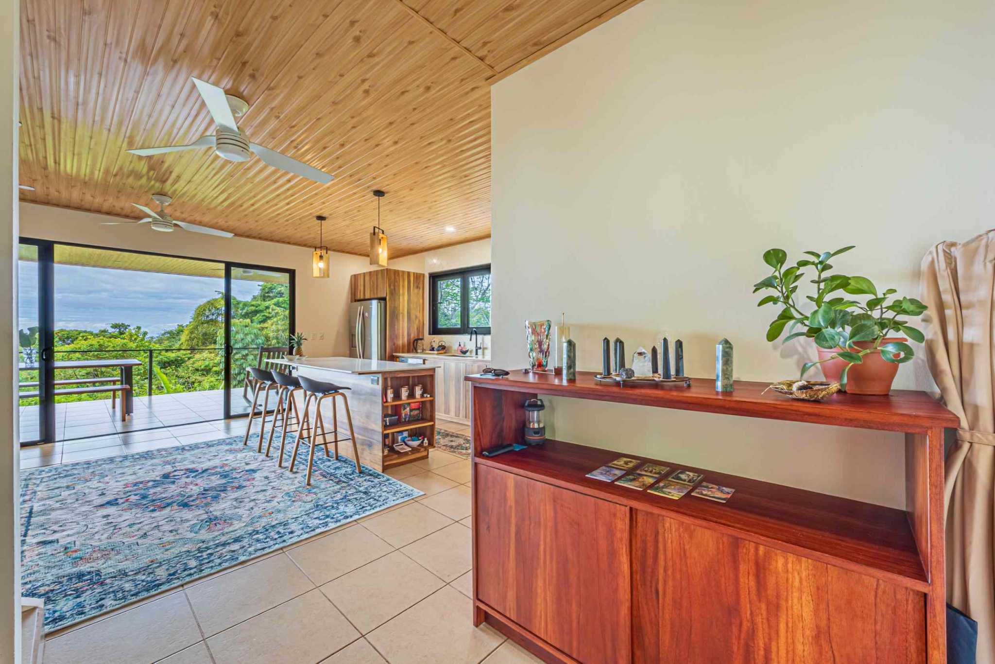 Ocean View 2-Bedroom Home with Cano Island & Whale Tail Views in San Josecito above Uvita Costa Rica