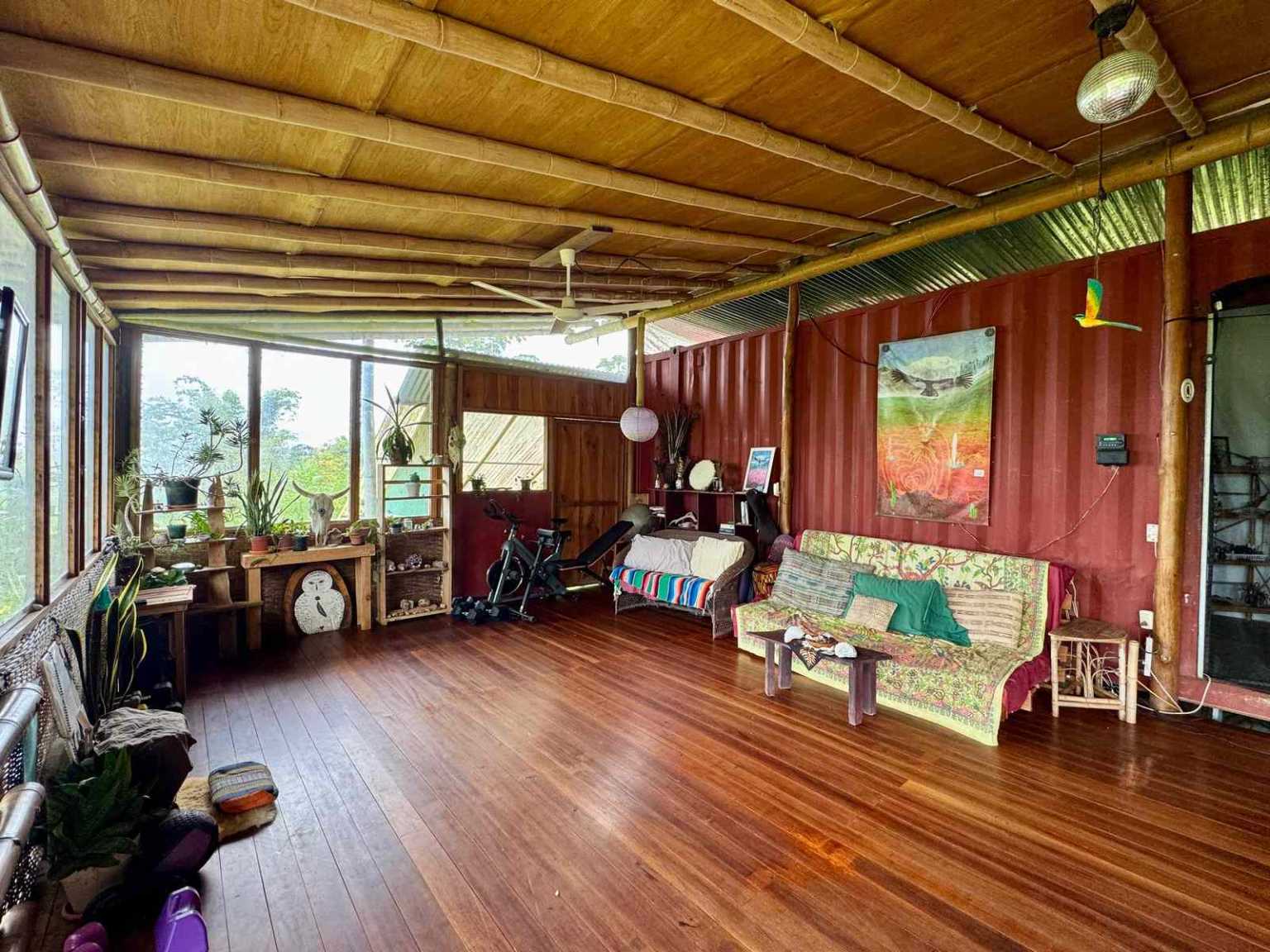 47892 (1) Off-Grid 2-Bedroom Home Plus 2 Guest Cabins, Fruit Trees, River Access, Mountain Views & Small Ocean View on 5+ Acres in Tinamastes Costa Rica