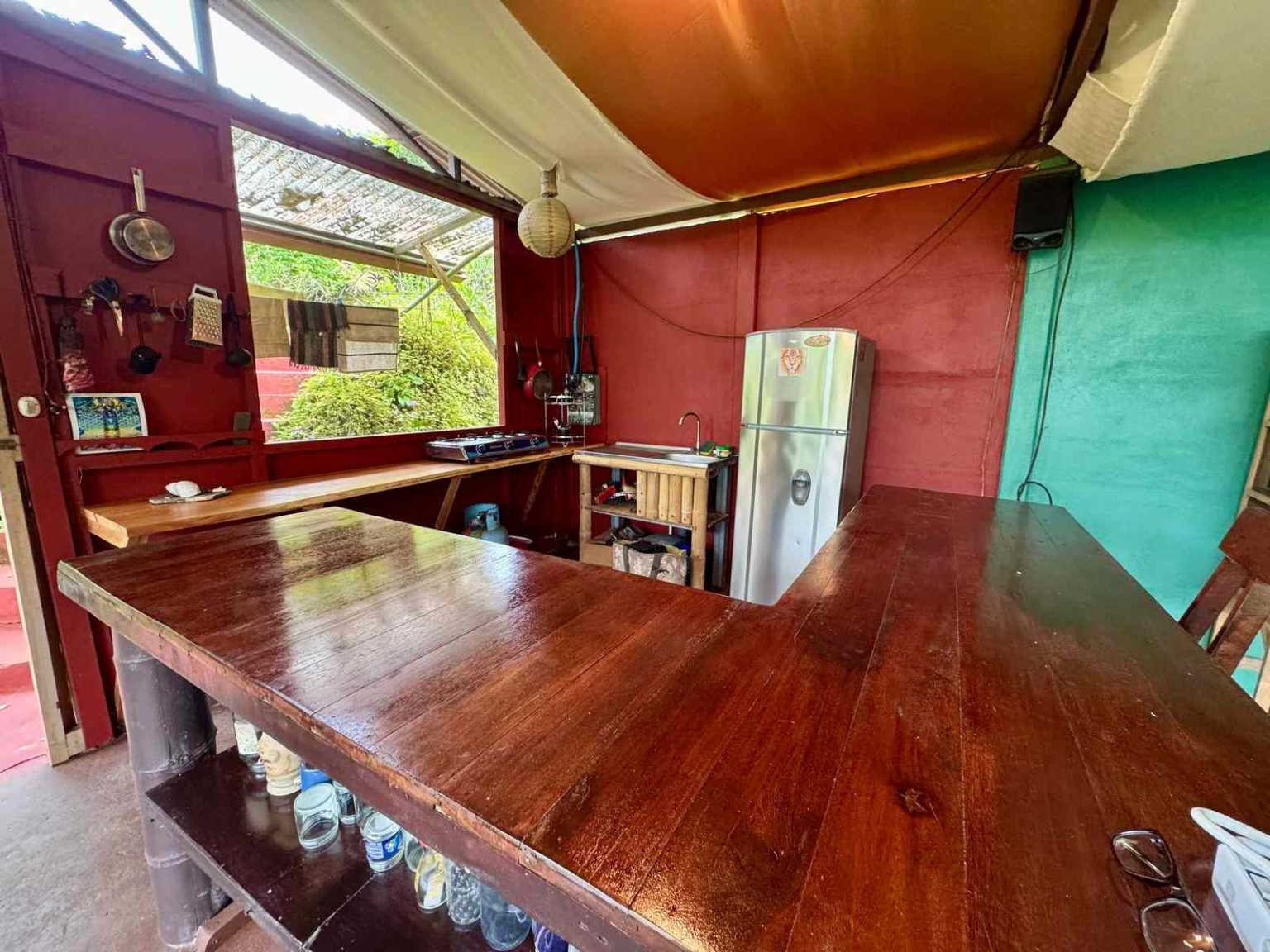 47892 (13) Off-Grid 2-Bedroom Home Plus 2 Guest Cabins, Fruit Trees, River Access, Mountain Views & Small Ocean View on 5+ Acres in Tinamastes Costa Rica