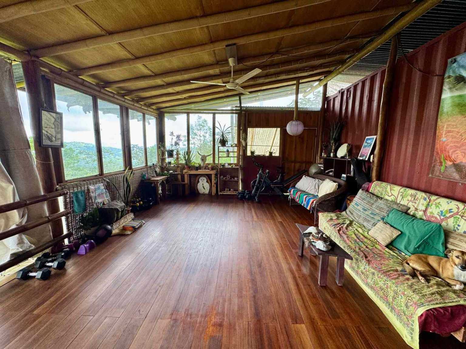 47892 (15) Off-Grid 2-Bedroom Home Plus 2 Guest Cabins, Fruit Trees, River Access, Mountain Views & Small Ocean View on 5+ Acres in Tinamastes Costa Rica