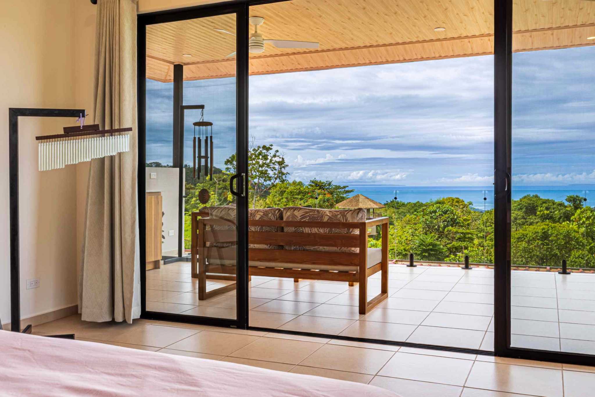 Ocean View 2-Bedroom Home with Cano Island & Whale Tail Views in San Josecito above Uvita Costa Rica