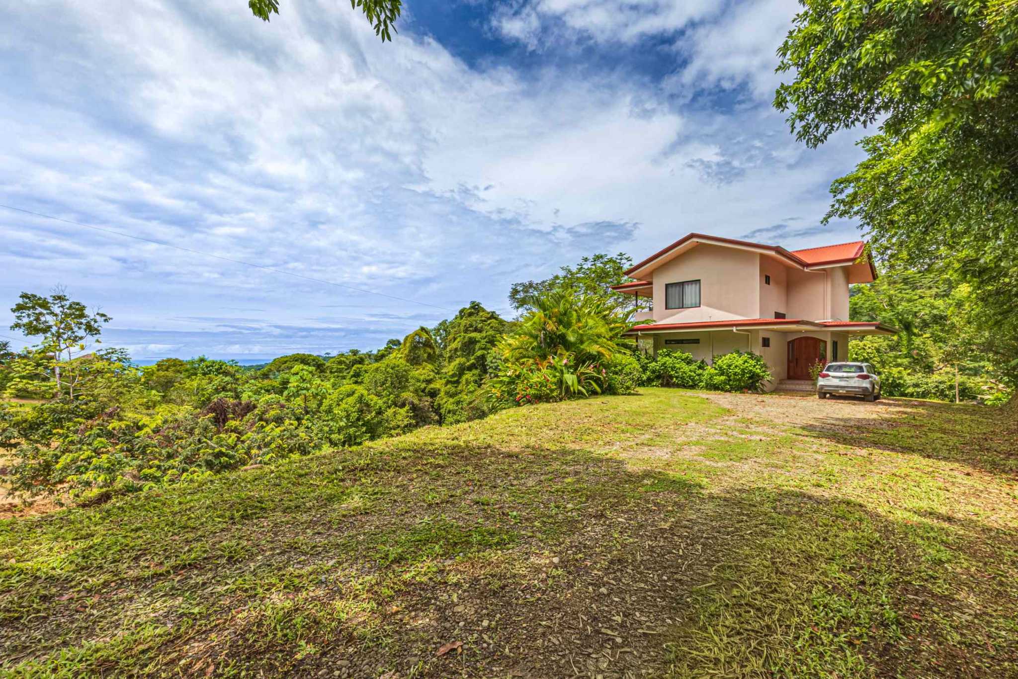Ocean View 2-Bedroom Home with Cano Island & Whale Tail Views in San Josecito above Uvita Costa Rica