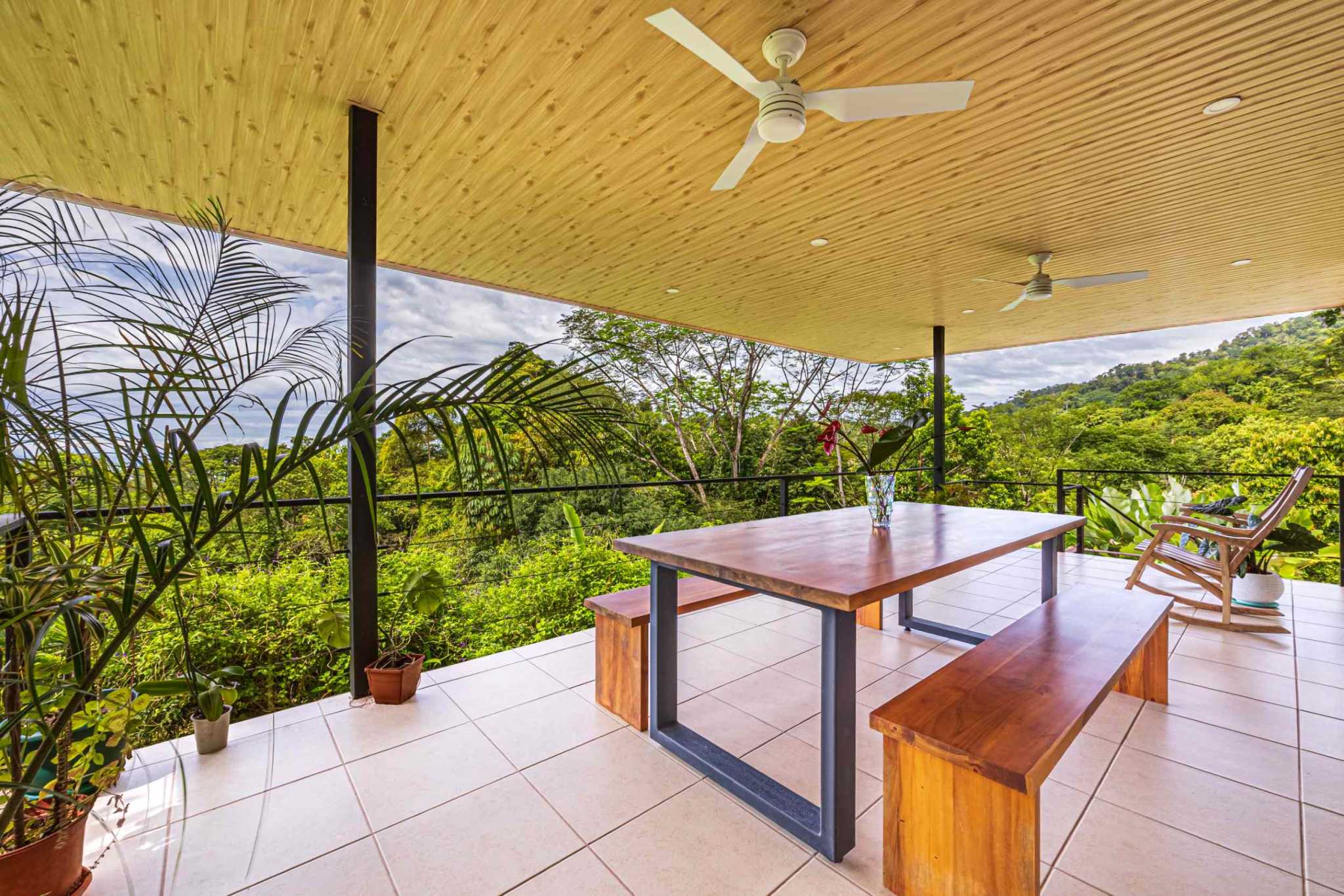 Ocean View 2-Bedroom Home with Cano Island & Whale Tail Views in San Josecito above Uvita Costa Rica