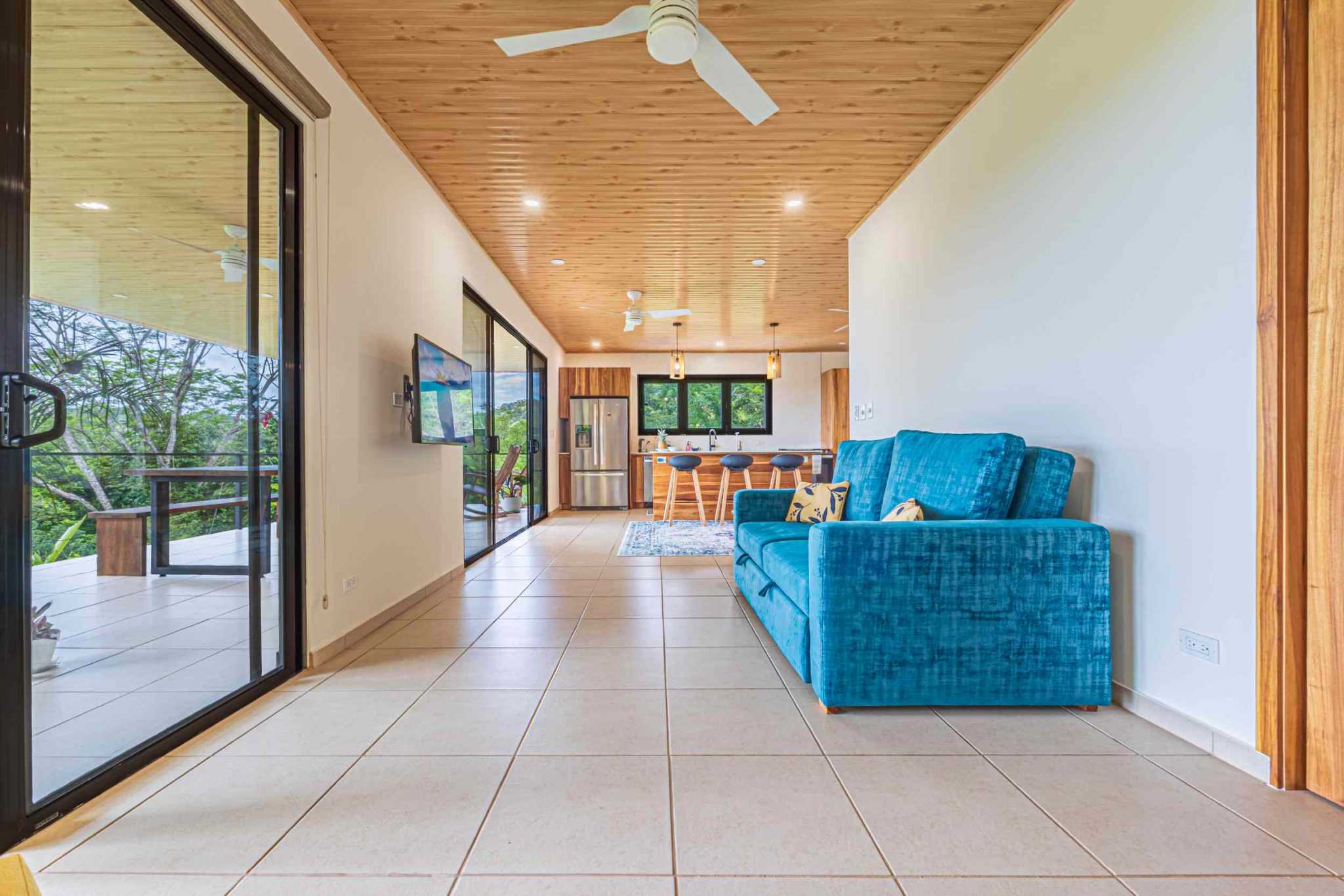 Ocean View 2-Bedroom Home with Cano Island & Whale Tail Views in San Josecito above Uvita Costa Rica