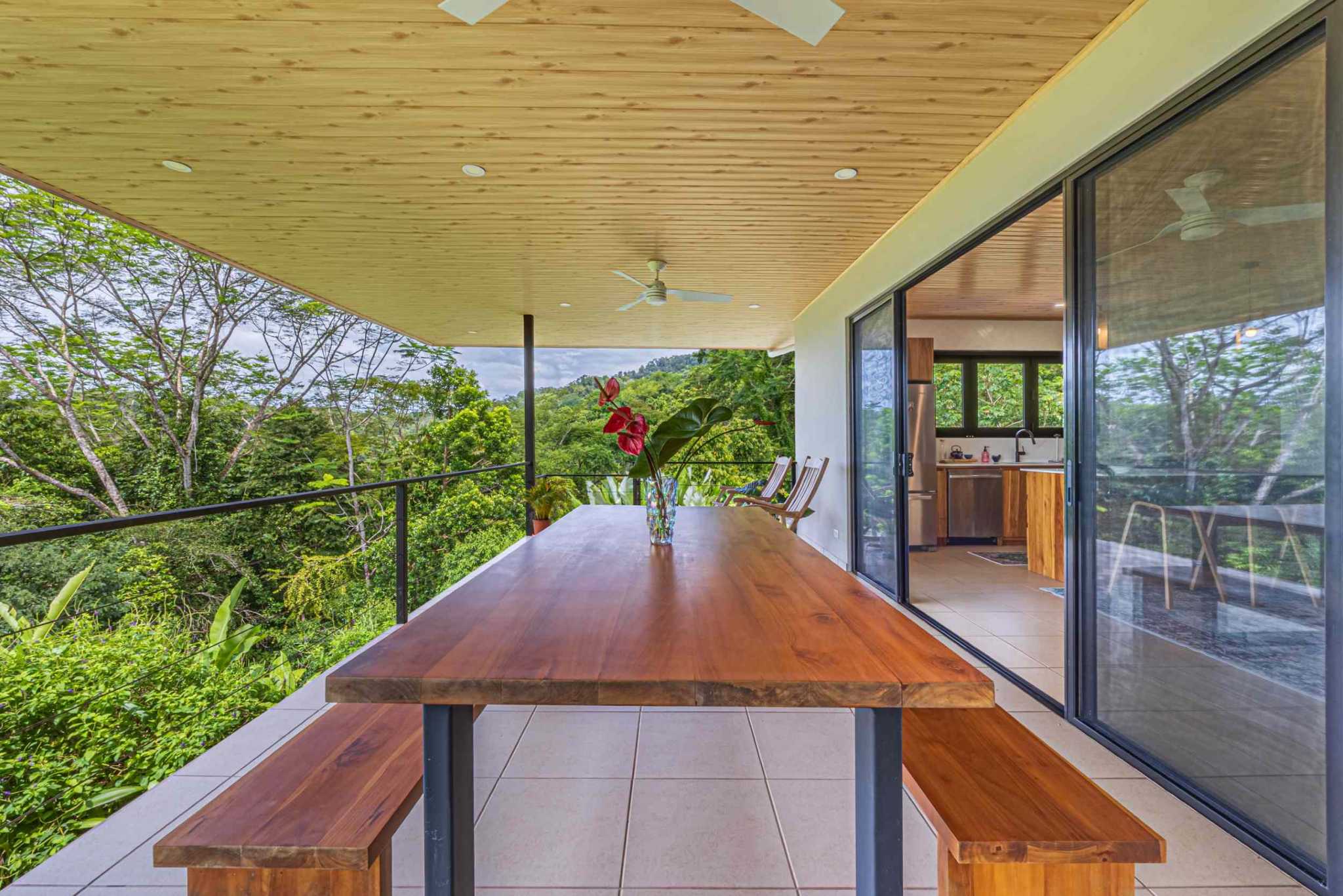 Ocean View 2-Bedroom Home with Cano Island & Whale Tail Views in San Josecito above Uvita Costa Rica