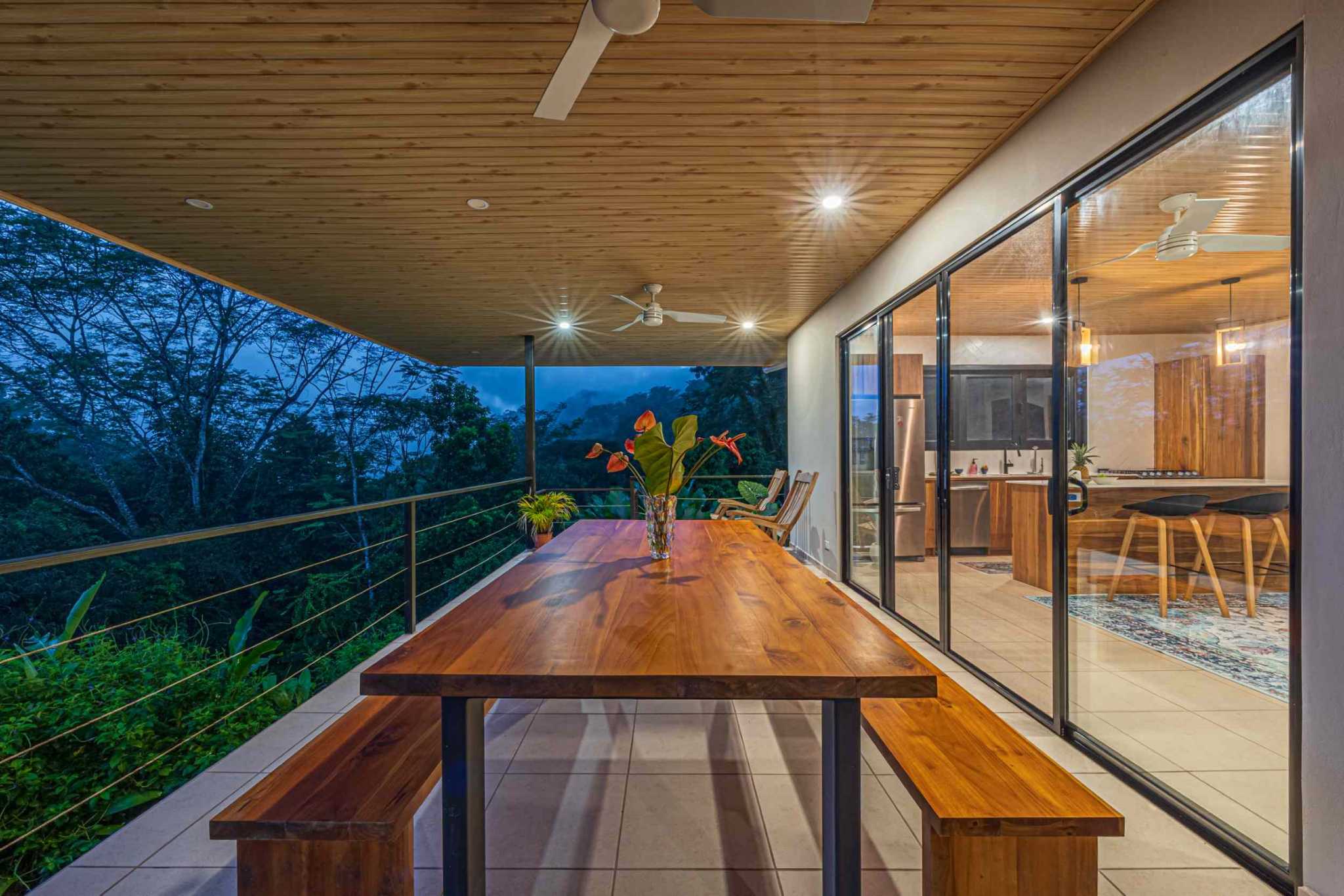 Ocean View 2-Bedroom Home with Cano Island & Whale Tail Views in San Josecito above Uvita Costa Rica