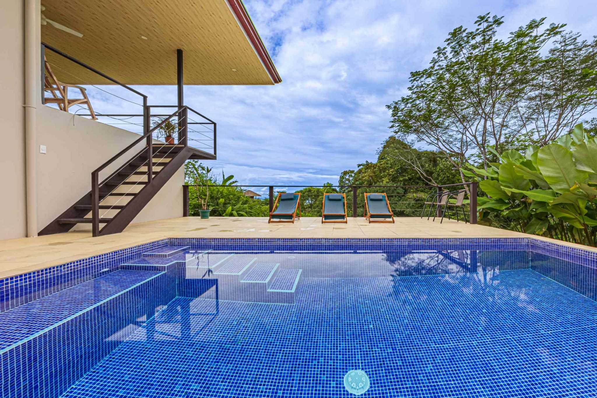 Ocean View 2-Bedroom Home with Cano Island & Whale Tail Views in San Josecito above Uvita Costa Rica