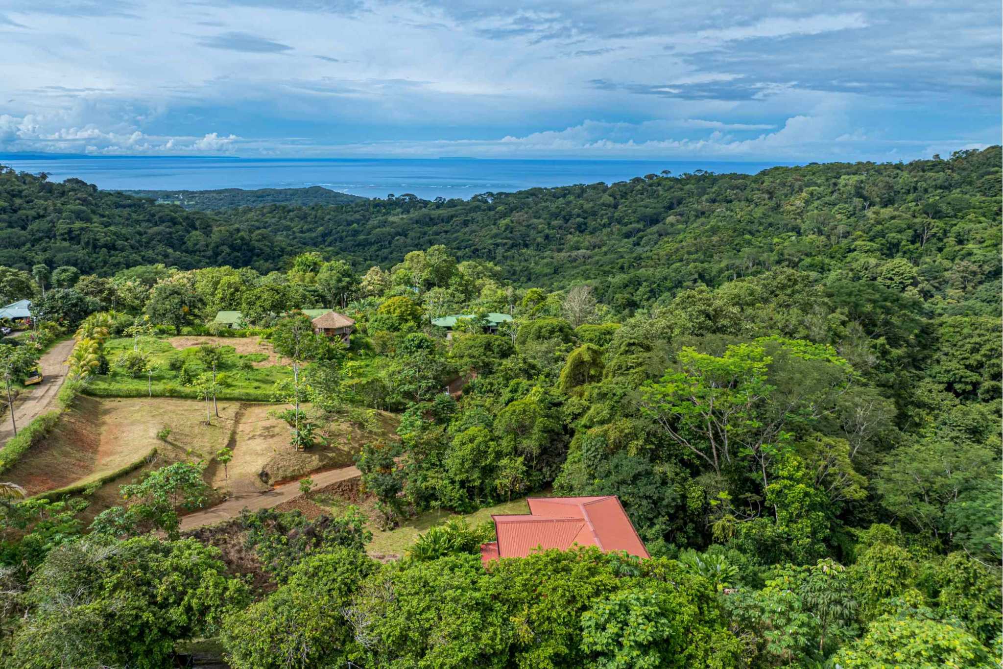 Ocean View 2-Bedroom Home with Cano Island & Whale Tail Views in San Josecito above Uvita Costa Rica