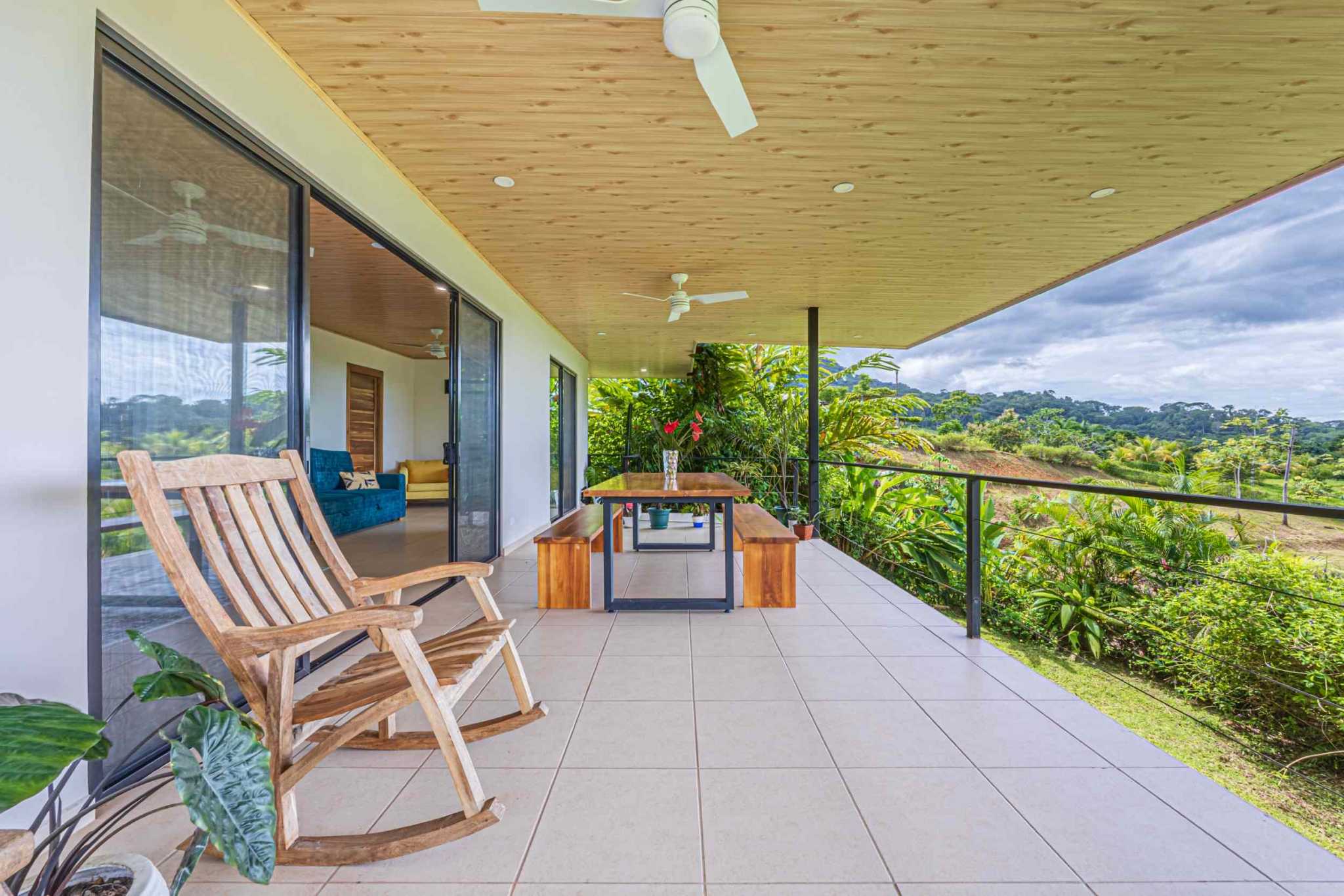 Ocean View 2-Bedroom Home with Cano Island & Whale Tail Views in San Josecito above Uvita Costa Rica