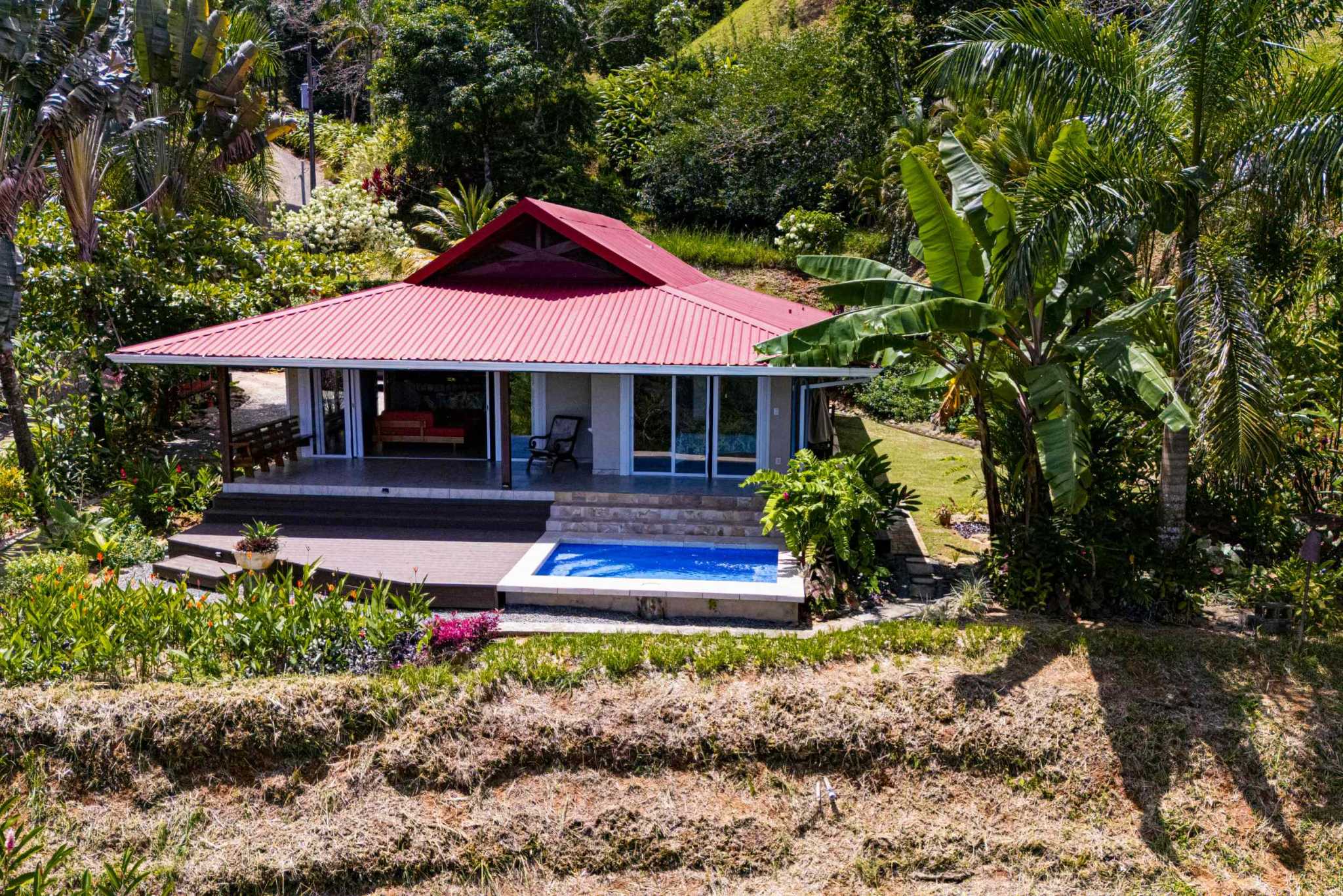 Incredible Panoramic Ocean & Mountain Views from this 2-Bedroom Home Near Cacao Ridge in Platanillo Costa Rica