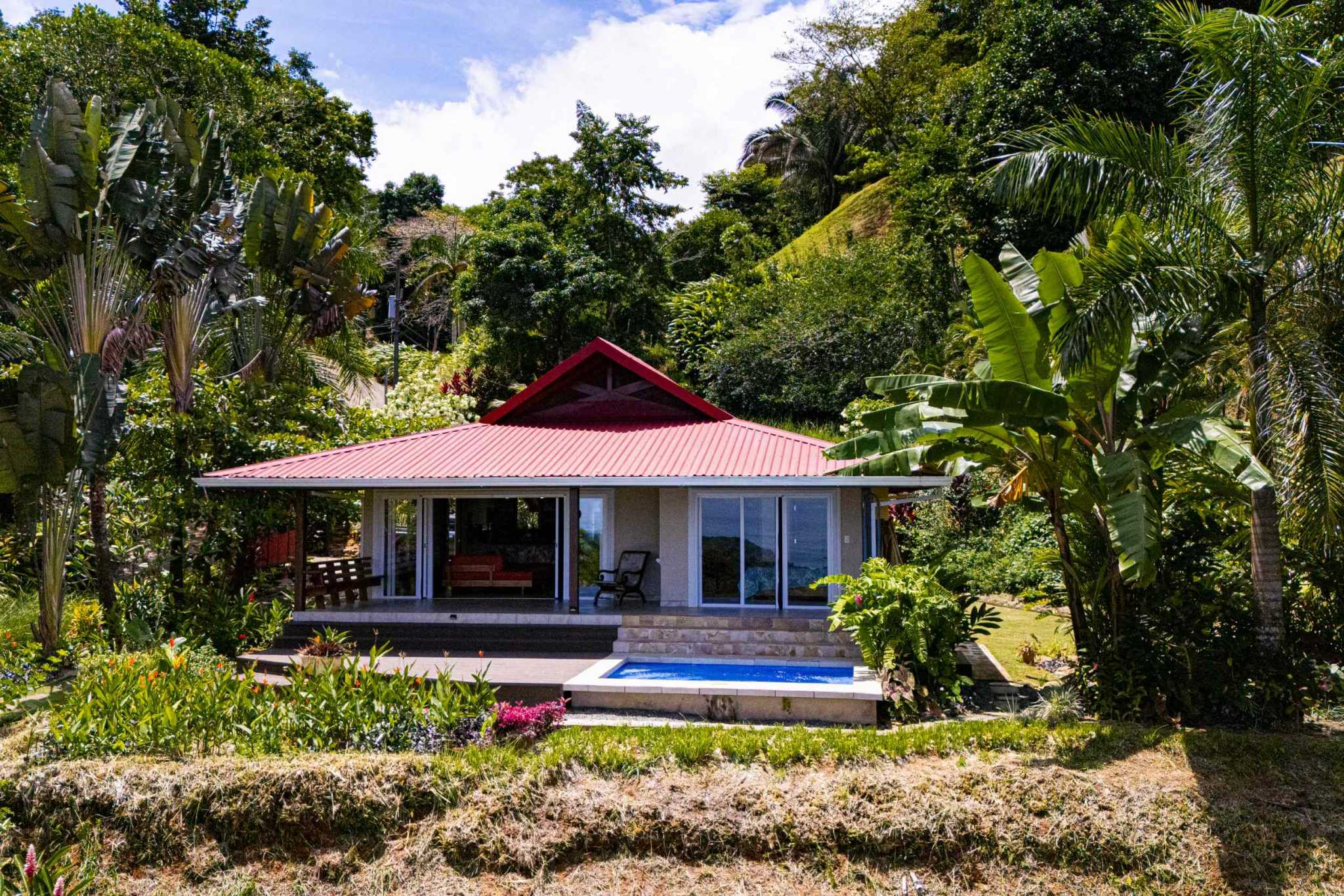 Incredible Panoramic Ocean & Mountain Views from this 2-Bedroom Home Near Cacao Ridge in Platanillo Costa Rica