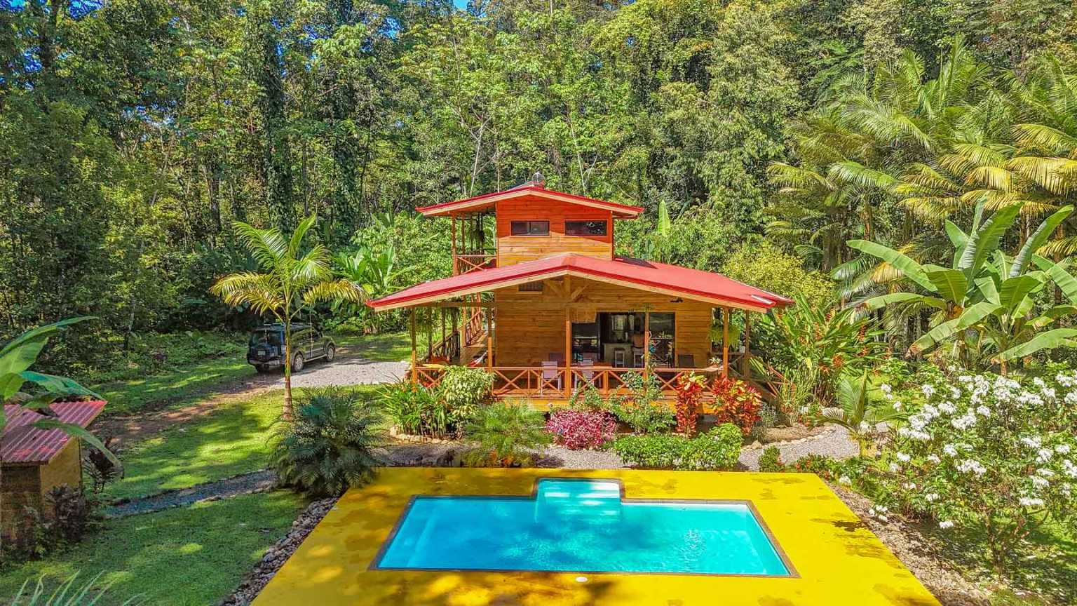 49166 (9) Riverside 3-Bedroom Jungle House with Pool in Ojochal, Costa Rica
