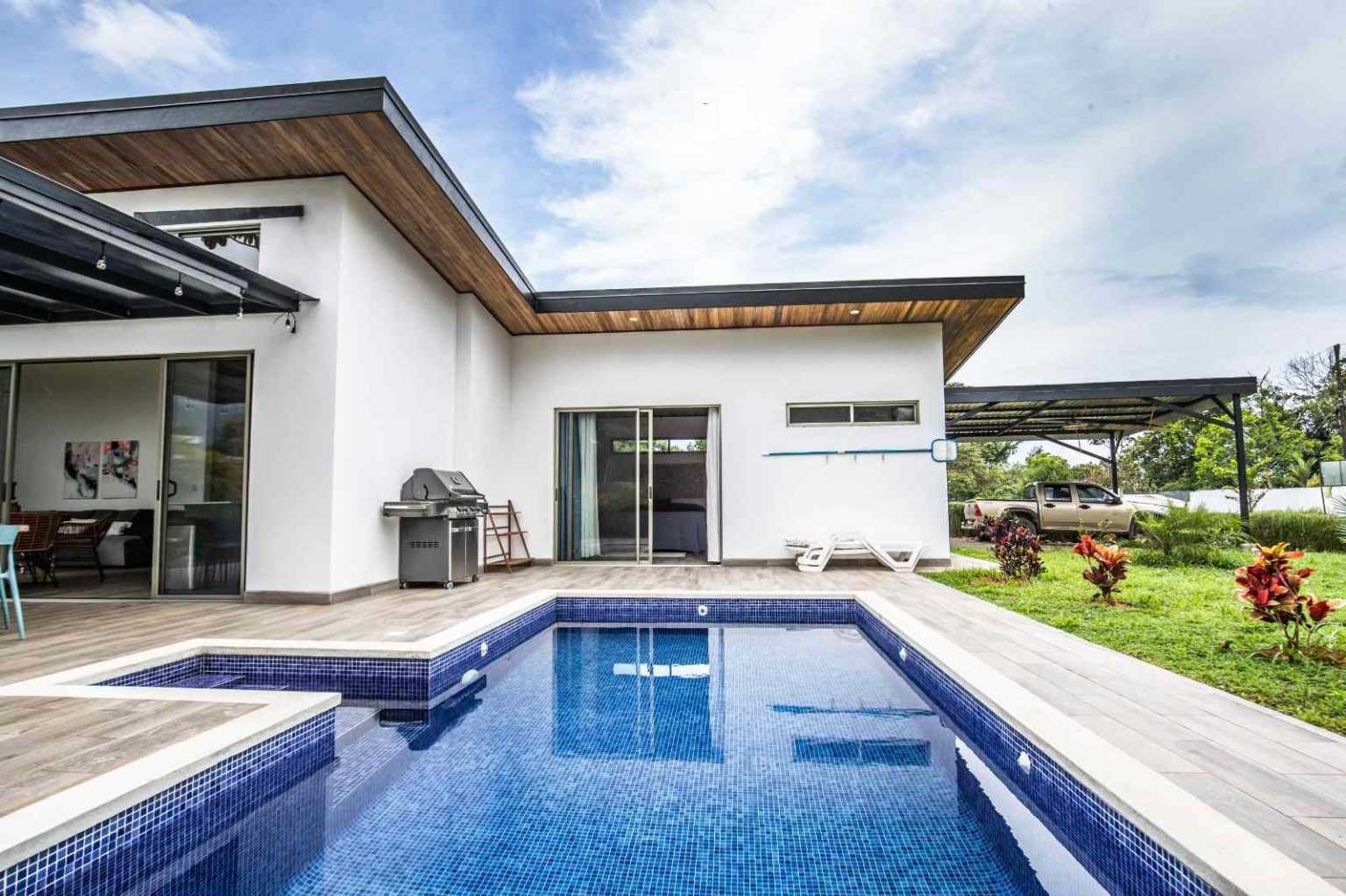 52851 (4) Mountain View 3-Bedroom Home with Pool in Desirable Gated Community in Ojochal Costa Rica