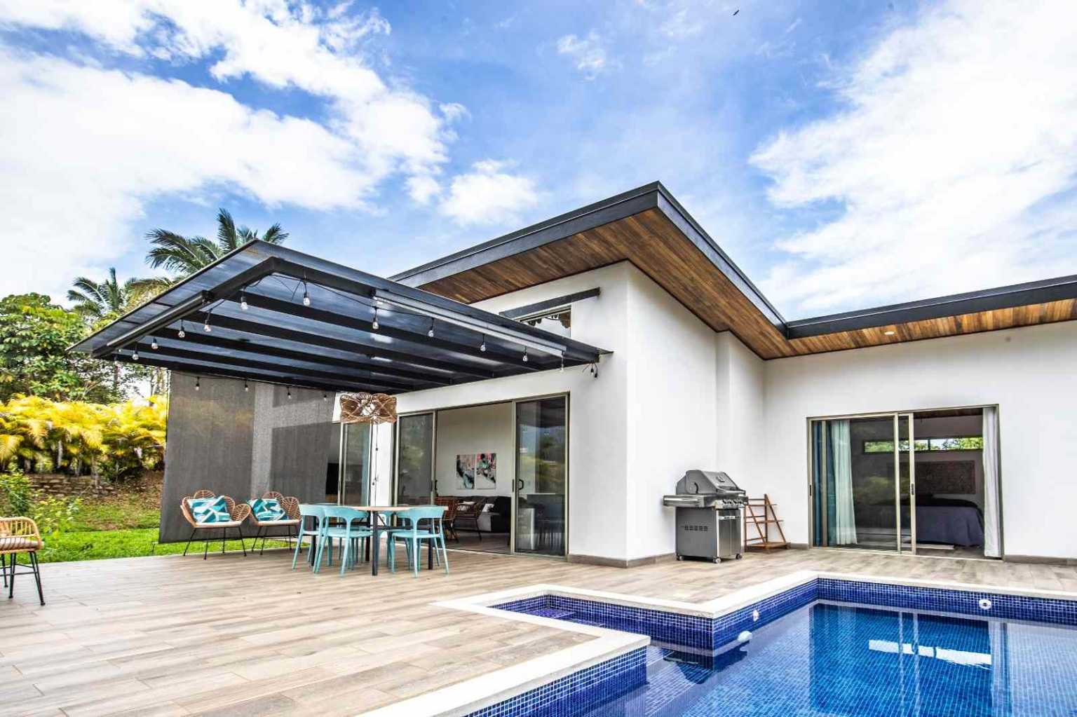 52851 (7) Mountain View 3-Bedroom Home with Pool in Desirable Gated Community in Ojochal Costa Rica