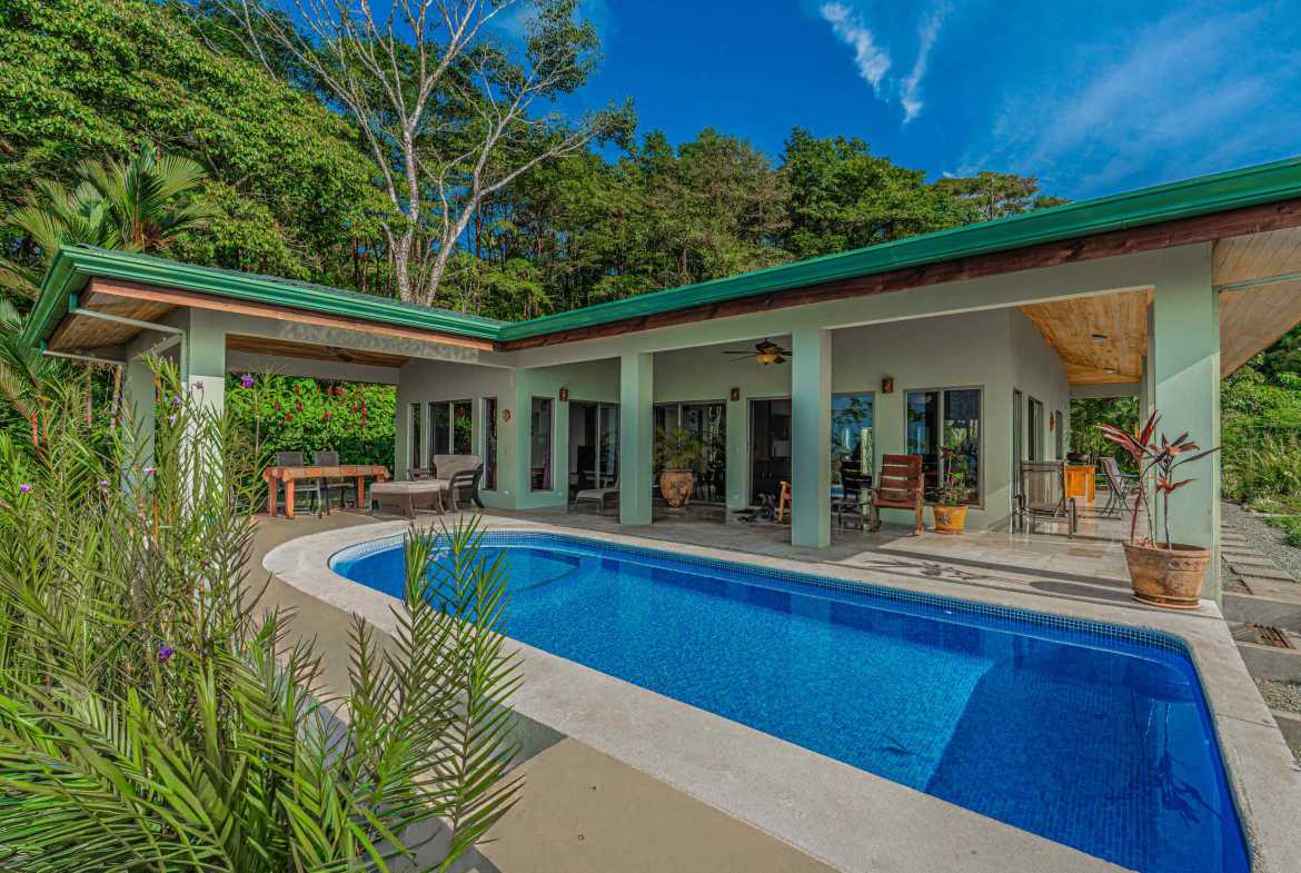 Ultra-Private 3-Bedroom Estate with Whale’s Tail Ocean Views & Pool in Dominical Costa Rica photo 1