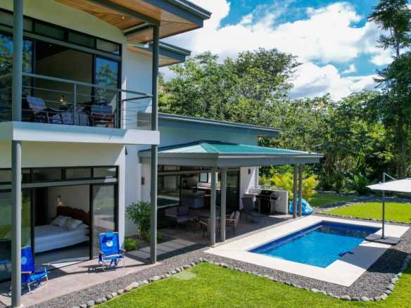 Stunning 3-Bedroom Modern Home with Ocean & Mountain Views in Ojochal Costa Rica