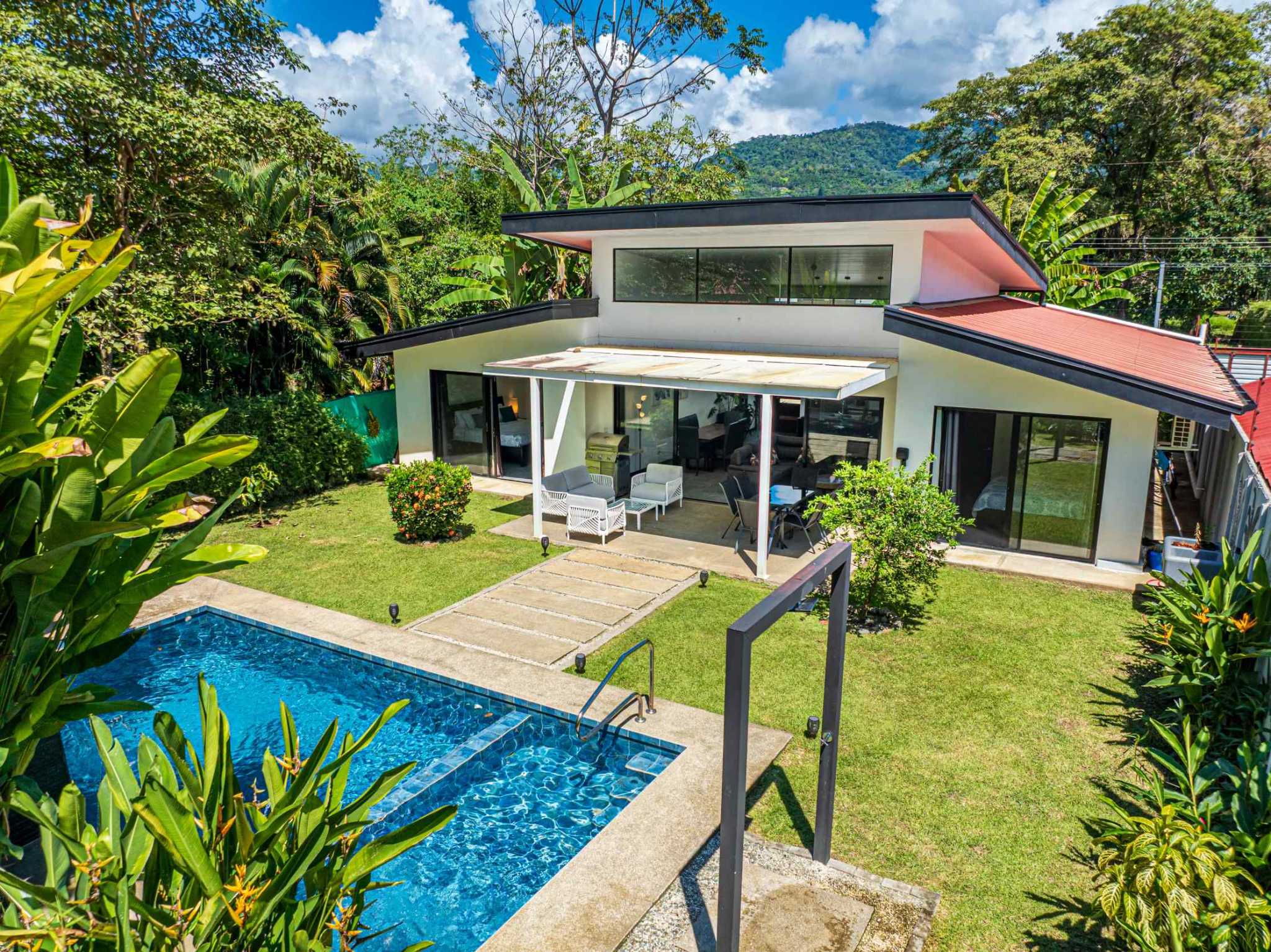 58420-38 Modern 3-Bedroom Home with Designer Pool & Fruit Trees in Uvita Costa Rica