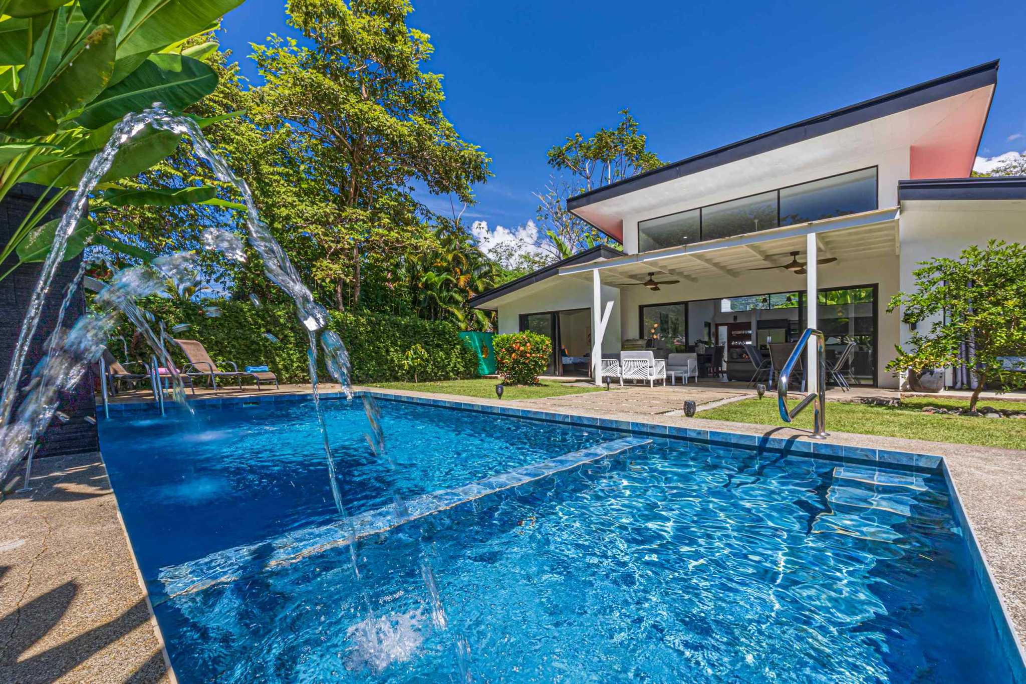 58420-22 Modern 3-Bedroom Home with Designer Pool & Fruit Trees in Uvita Costa Rica