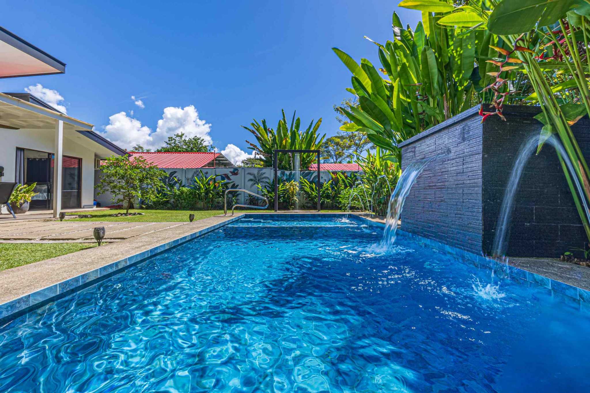 58420-18 Modern 3-Bedroom Home with Designer Pool & Fruit Trees in Uvita Costa Rica