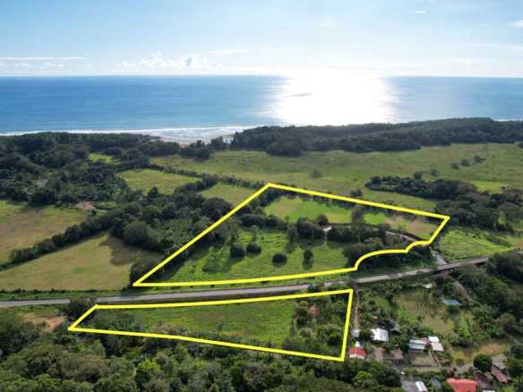 Ocean View 23-Acre Commercial Land with Highway Access in Hatillo Costa Rica