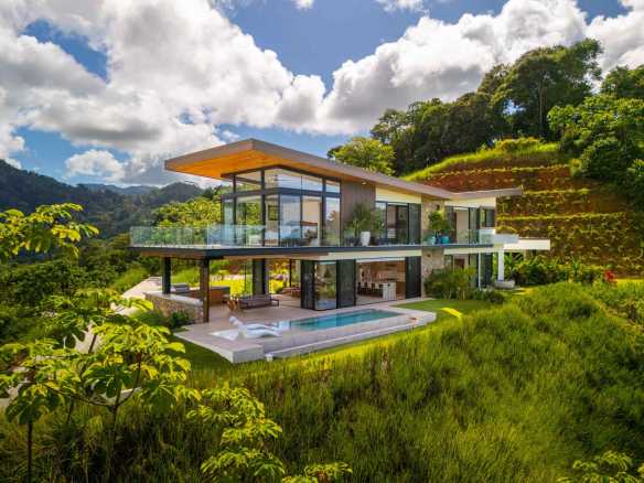 Stunning 4-Bedroom Modern Luxury Home with Ocean Views & Pool in Ojochal Costa Rica