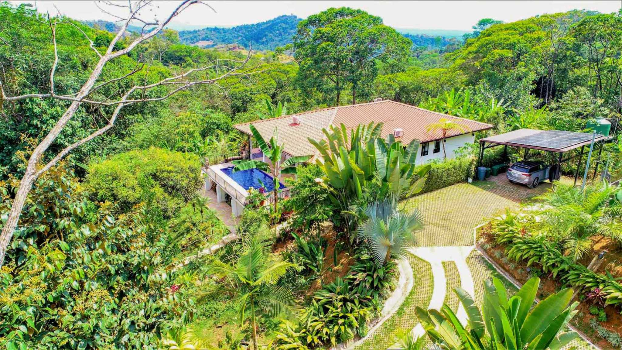 Gorgeous 3-Bedroom Home with Ocean Views & Pool on 2.45 Acres in Tres Rios Costa Rica