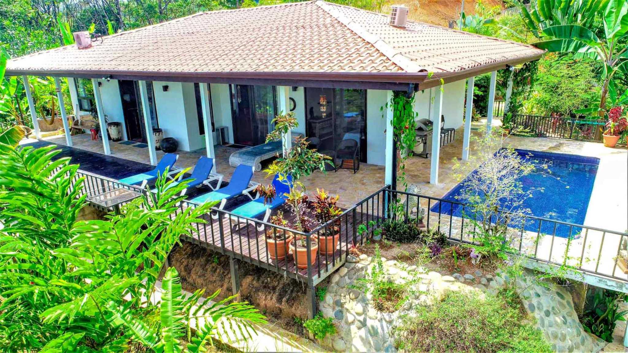 Gorgeous 3-Bedroom Home with Ocean Views & Pool on 2.45 Acres in Tres Rios Costa Rica