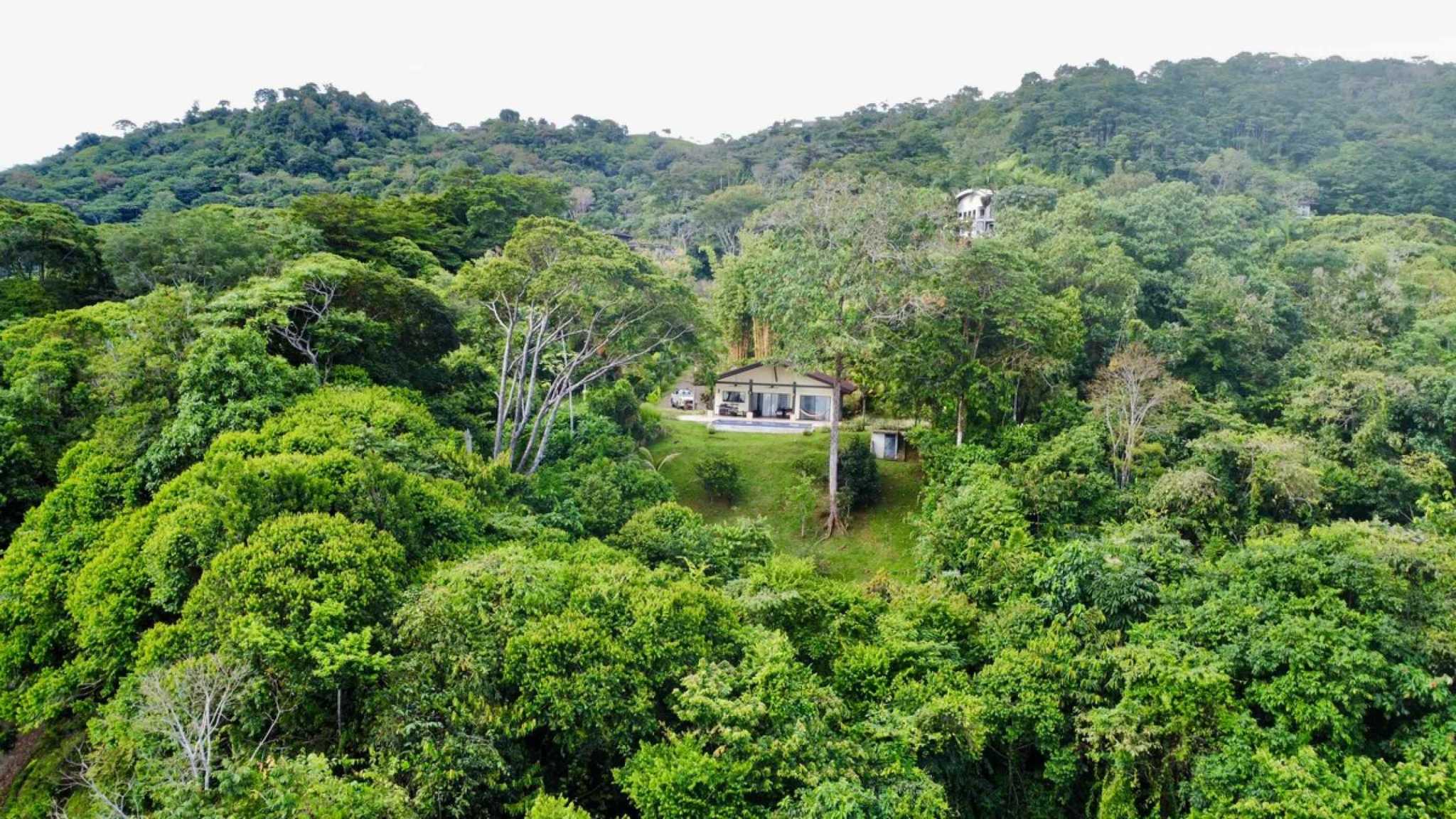 57464-17 Stunning 2-Bedroom Estate with Infinity Pool & Whale’s Tail Ocean Views in Dominical Costa Rica