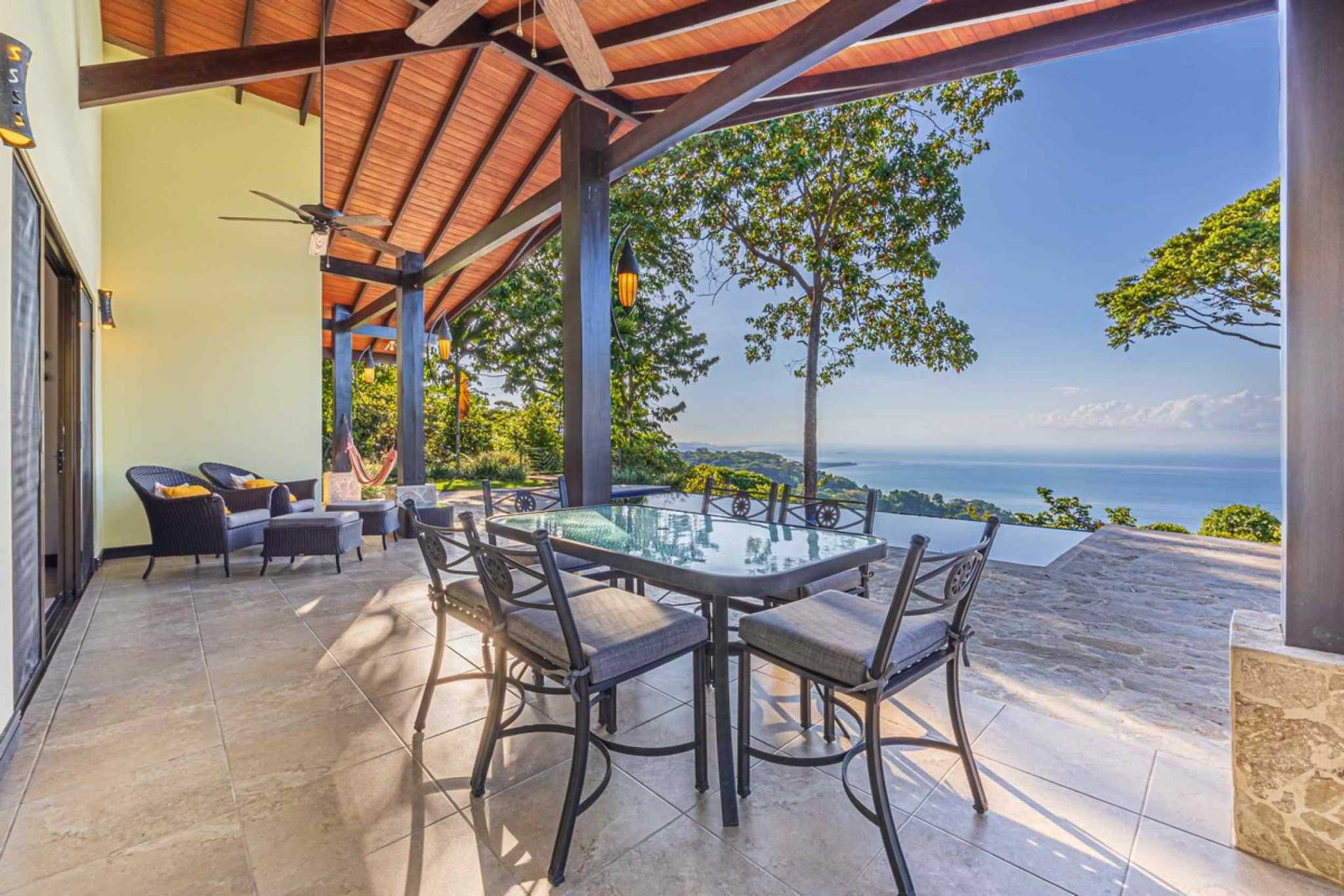 57464-3 Stunning 2-Bedroom Estate with Infinity Pool & Whale’s Tail Ocean Views in Dominical Costa Rica
