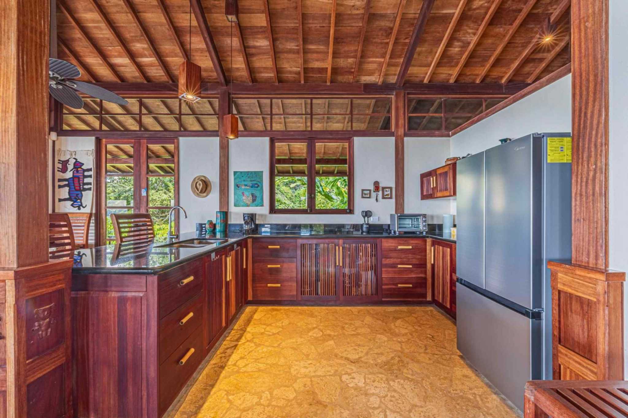 Stunning 2-Bedroom Bali Style Home with Pool & Ocean Views in Hatillo Costa Rica