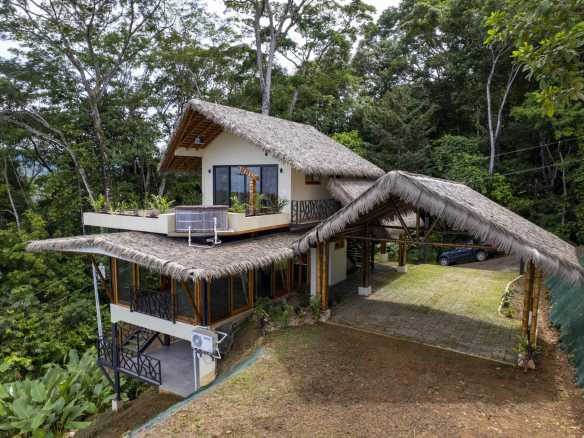 Modern 3-Bedroom Jungle Home with Ocean Views & Extra Building Pad in Dominical Costa Rica