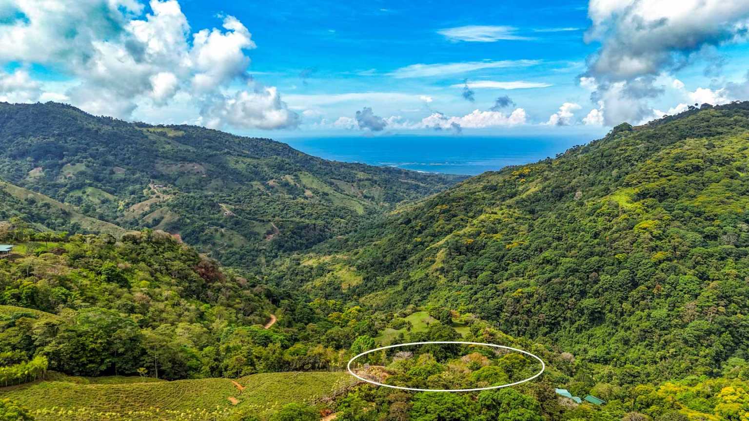 default Ocean & Mountain View 1.5-Acre Building Lot with Legal Water in Uvita Costa Rica