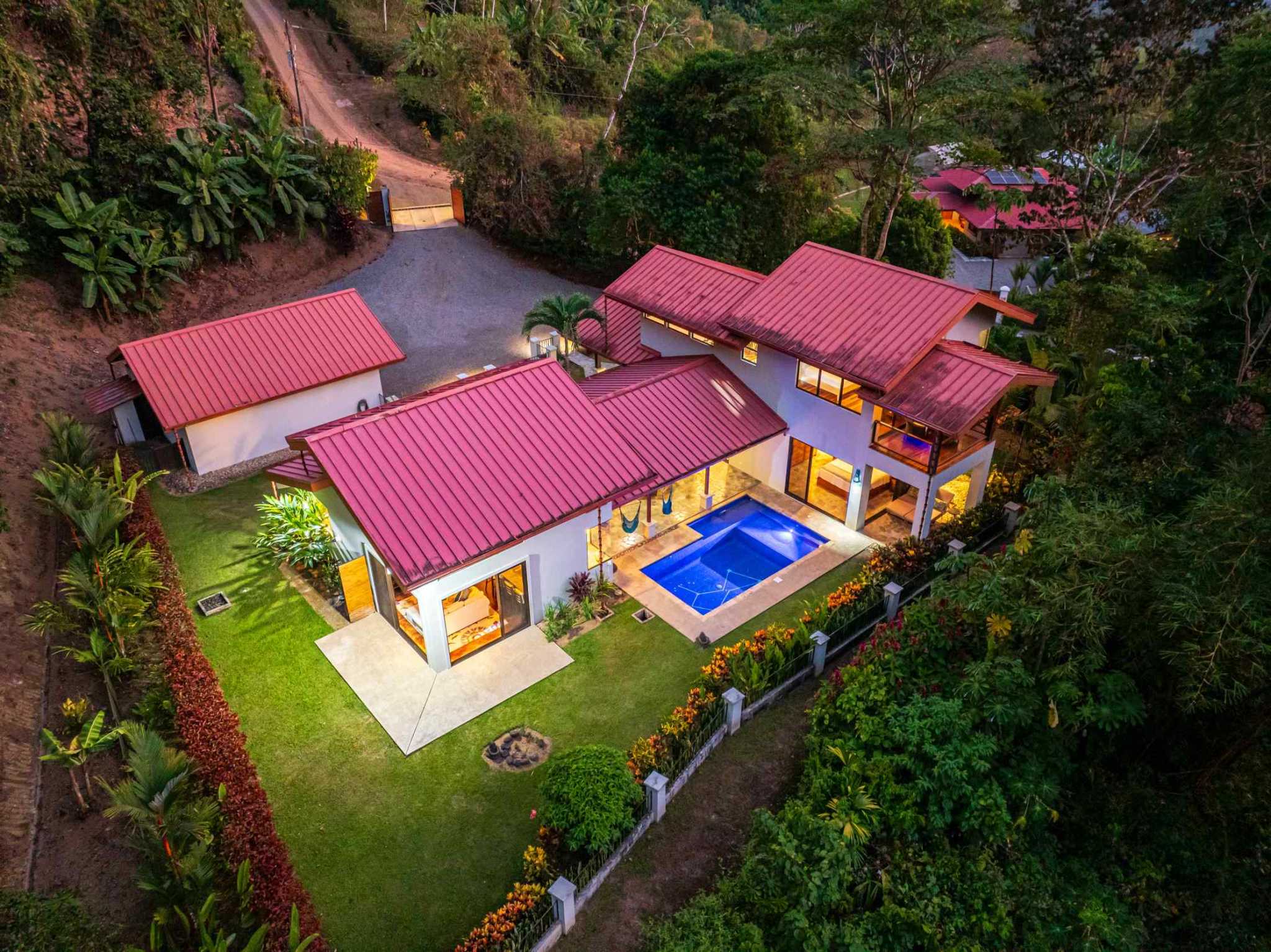 63513-5 Stunning 3-Bedroom Estate with Private Waterfall & Guest Casita in Dominical Costa Rica