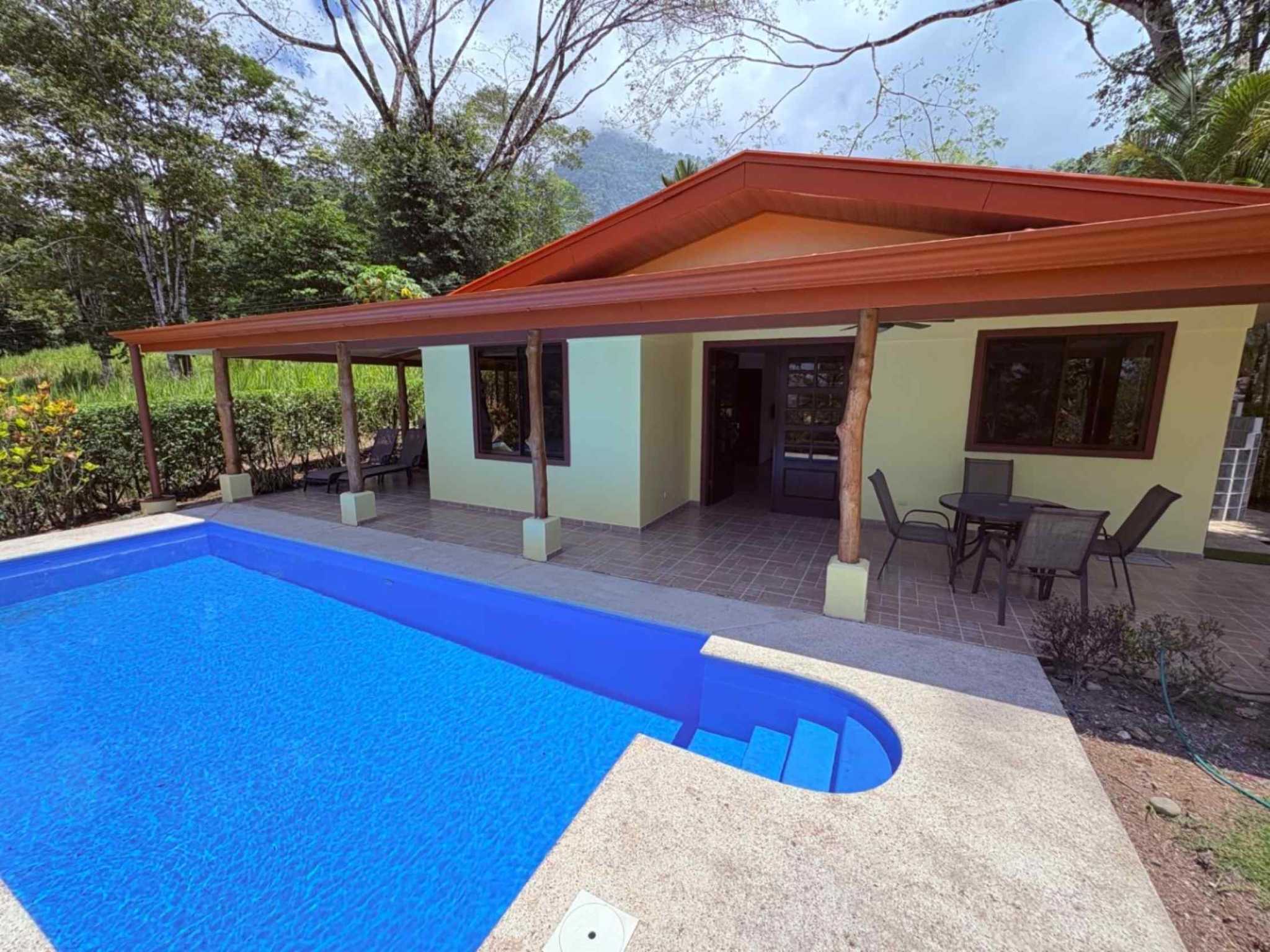 63111-1 Move-in Ready 2 Bedroom Home with Window Ocean view & Pool in Ojochal Costa Rica