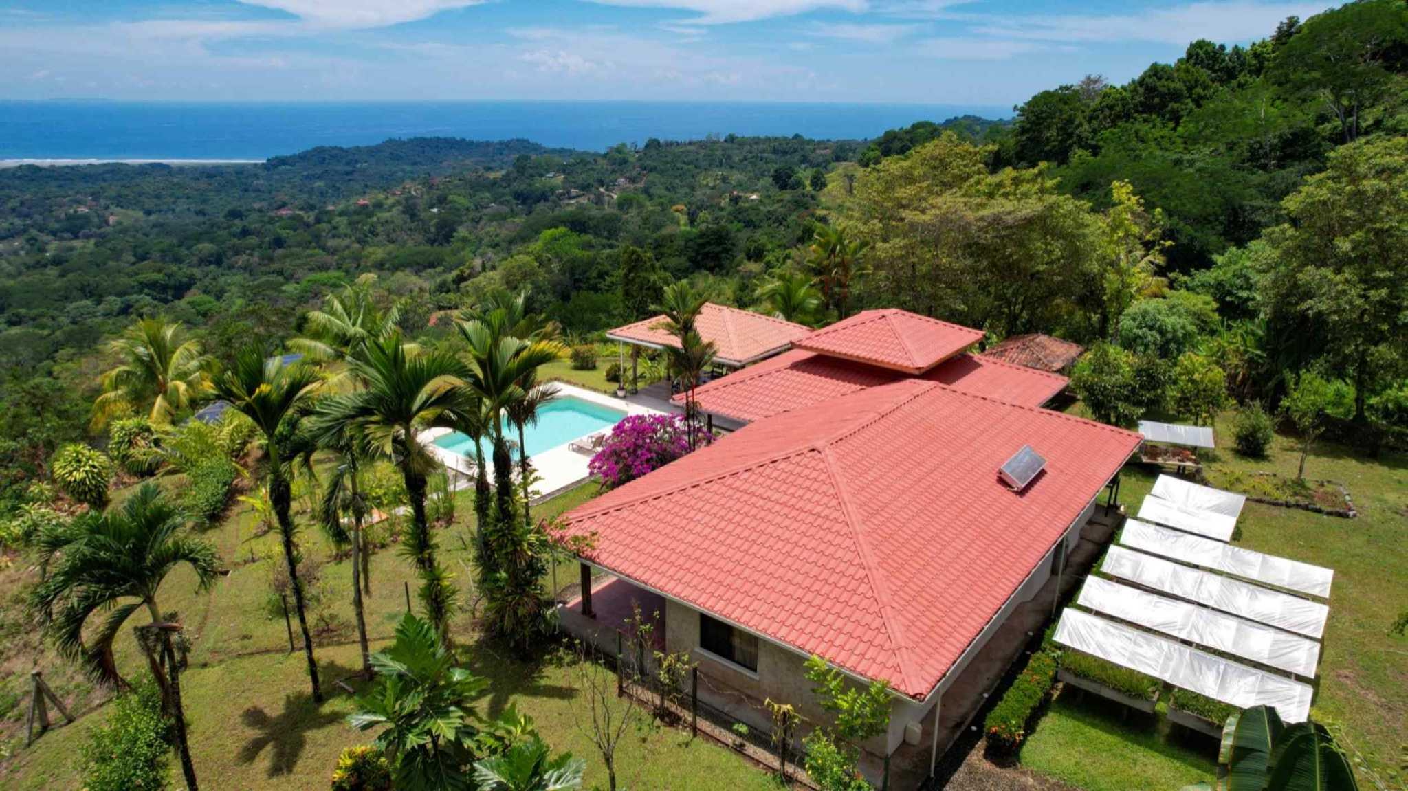 63404-43 Ocean View 4.86-Acre Home with Legal Water in Ojochal Costa Rica