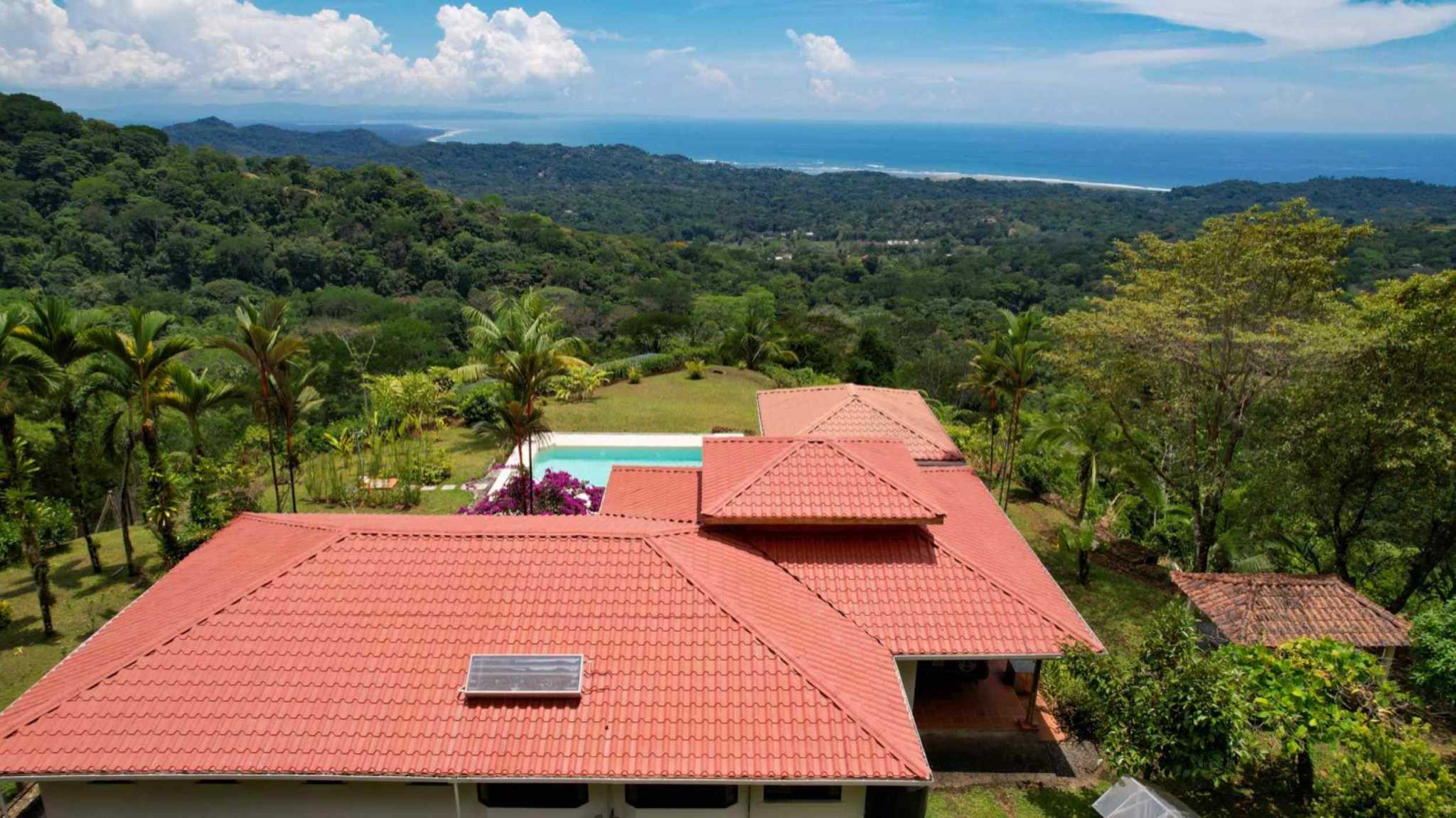 63404-41 Ocean View 4.86-Acre Home with Legal Water in Ojochal Costa Rica